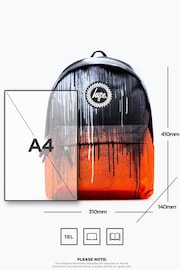 Hype Unisex Orange Drips Crest Backpack - Image 6 of 6