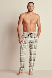 Grey/Neutral Check Motionflex Cosy Pyjama Bottoms - Image 2 of 6