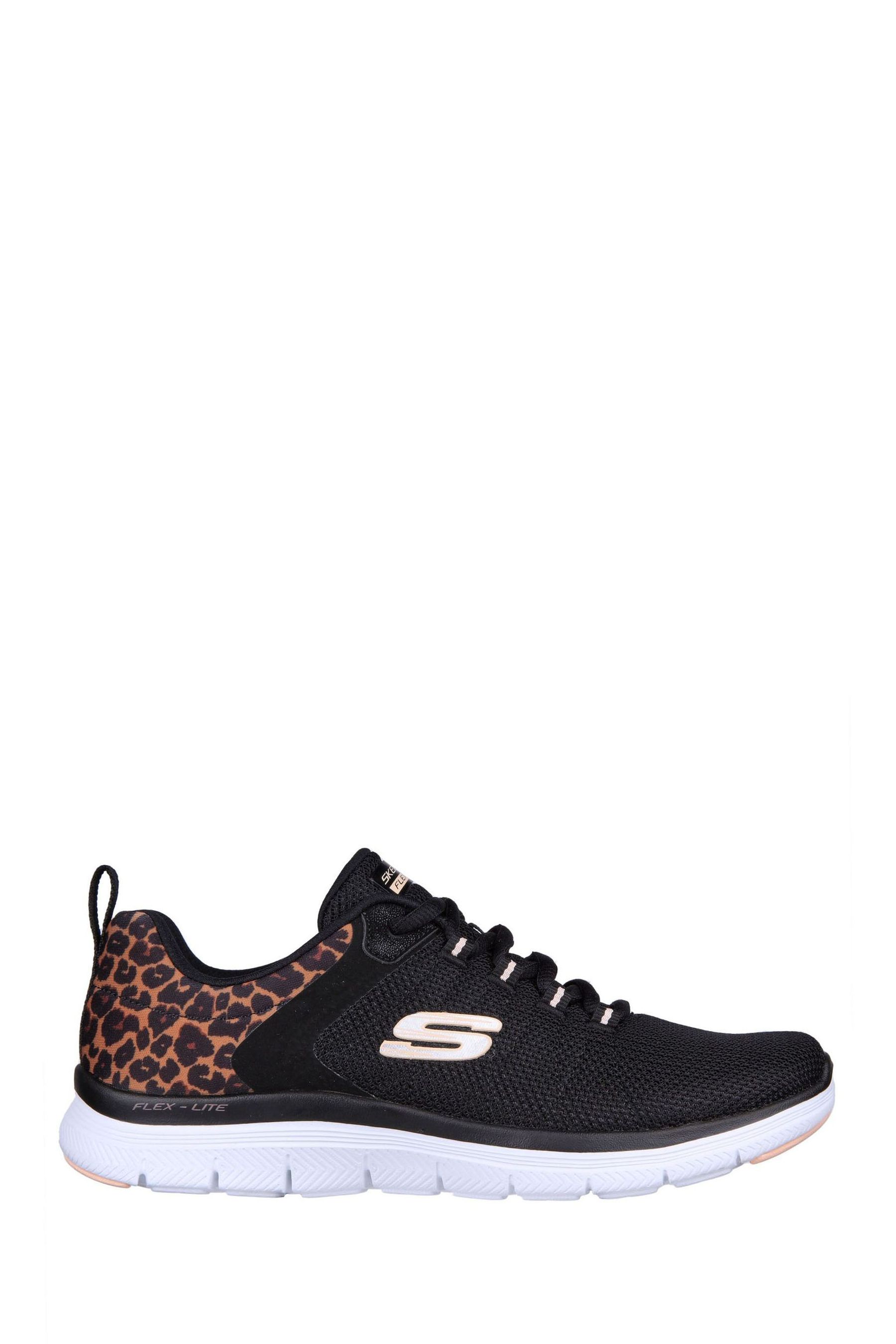 Skechers flex appeal 3.0 mesh leopard lace trainer new arrivals