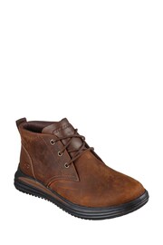 Skechers Brown Proven Mens Boots - Image 3 of 5