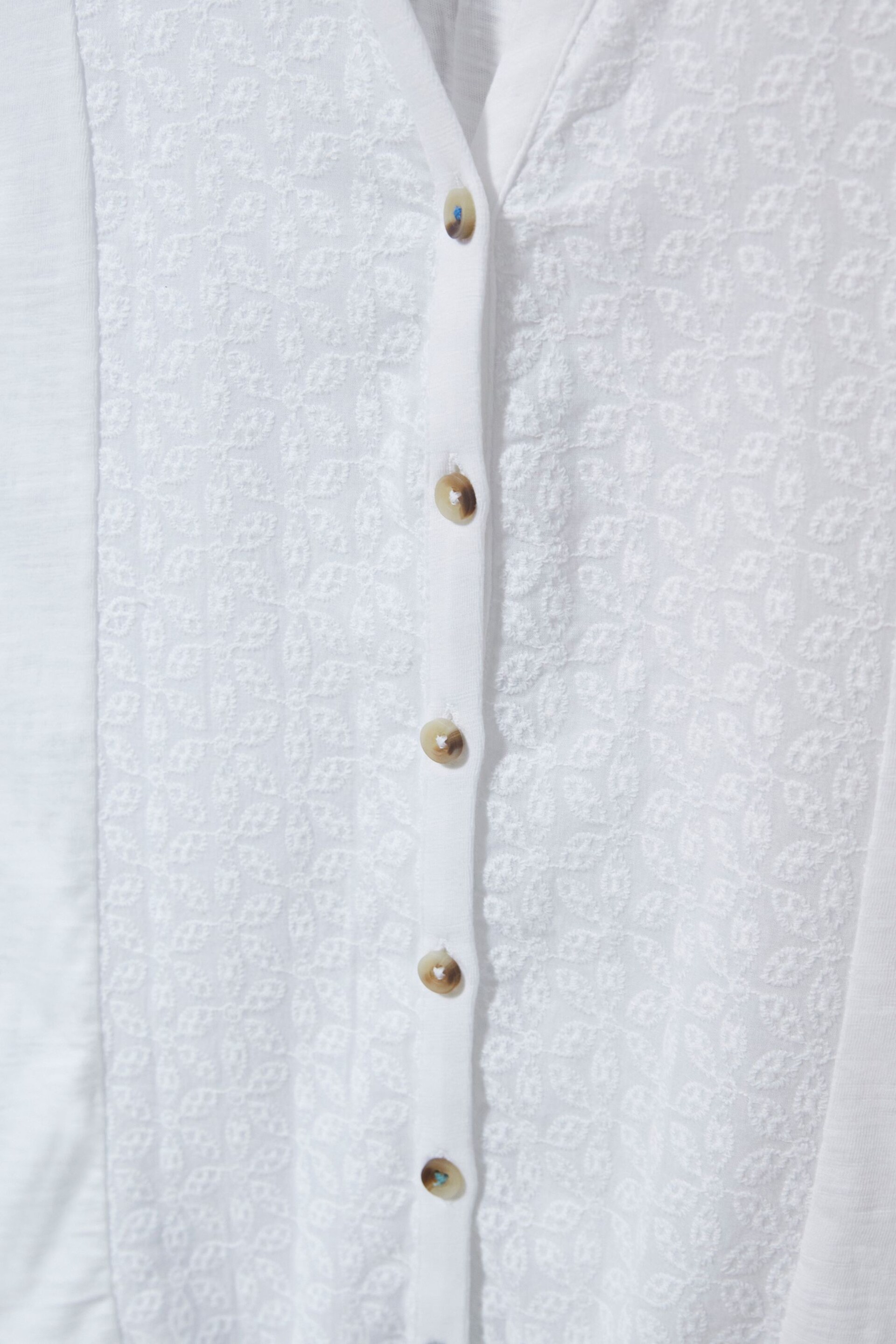 White Stuff White Flowing Grasses Jersey Sleeveless Shirt - Image 7 of 7