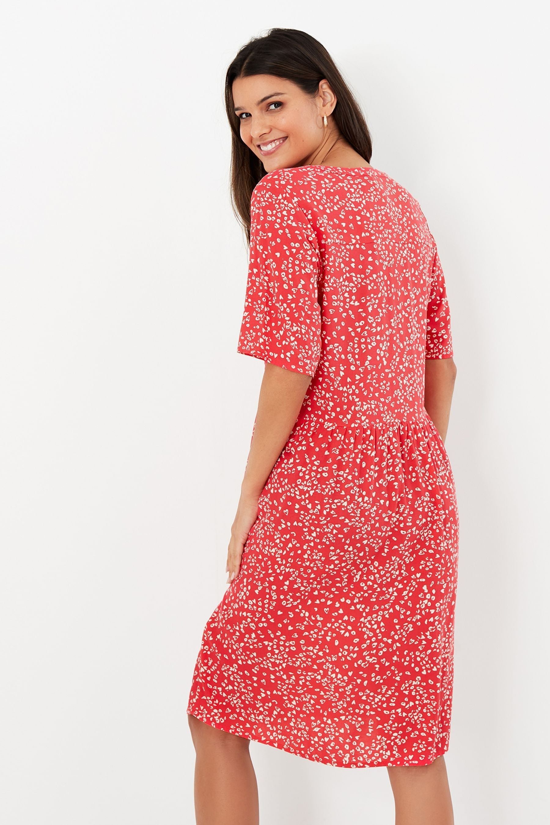 Buy Joules Animal Leopard Ella Angled Seamed Dress from Next Luxembourg