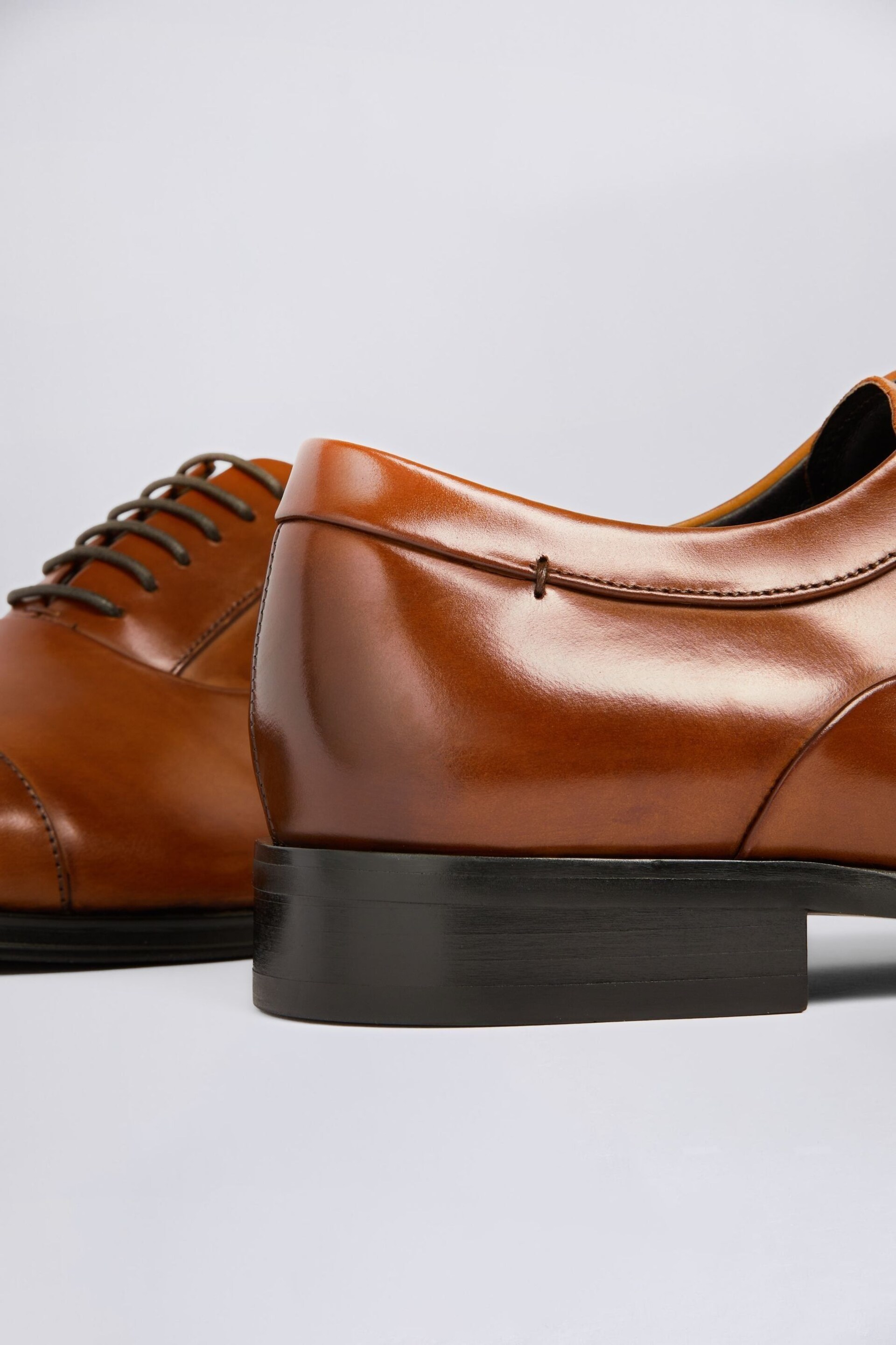 MOSS Tan John Guildhall Oxford Shoes - Image 4 of 5