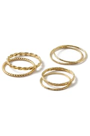 Orelia London Mixed Multi Ring Pack - Image 1 of 2