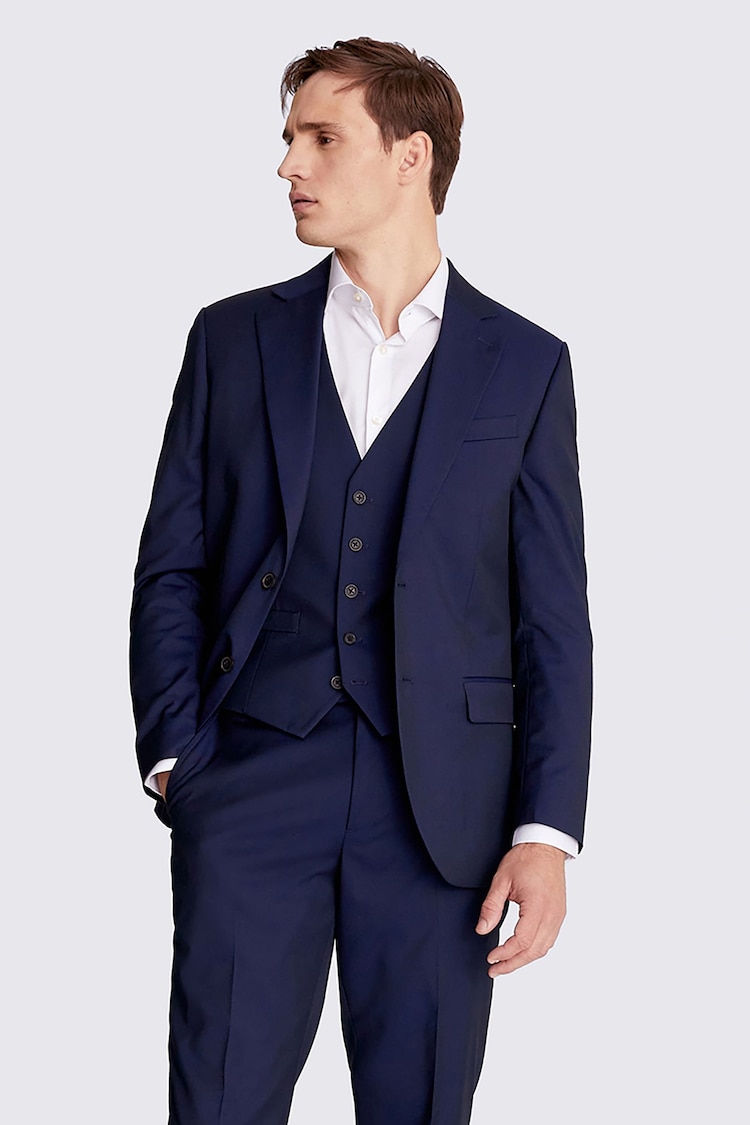 MOSS Ink Blue Suit Jacket - Image 1 of 8