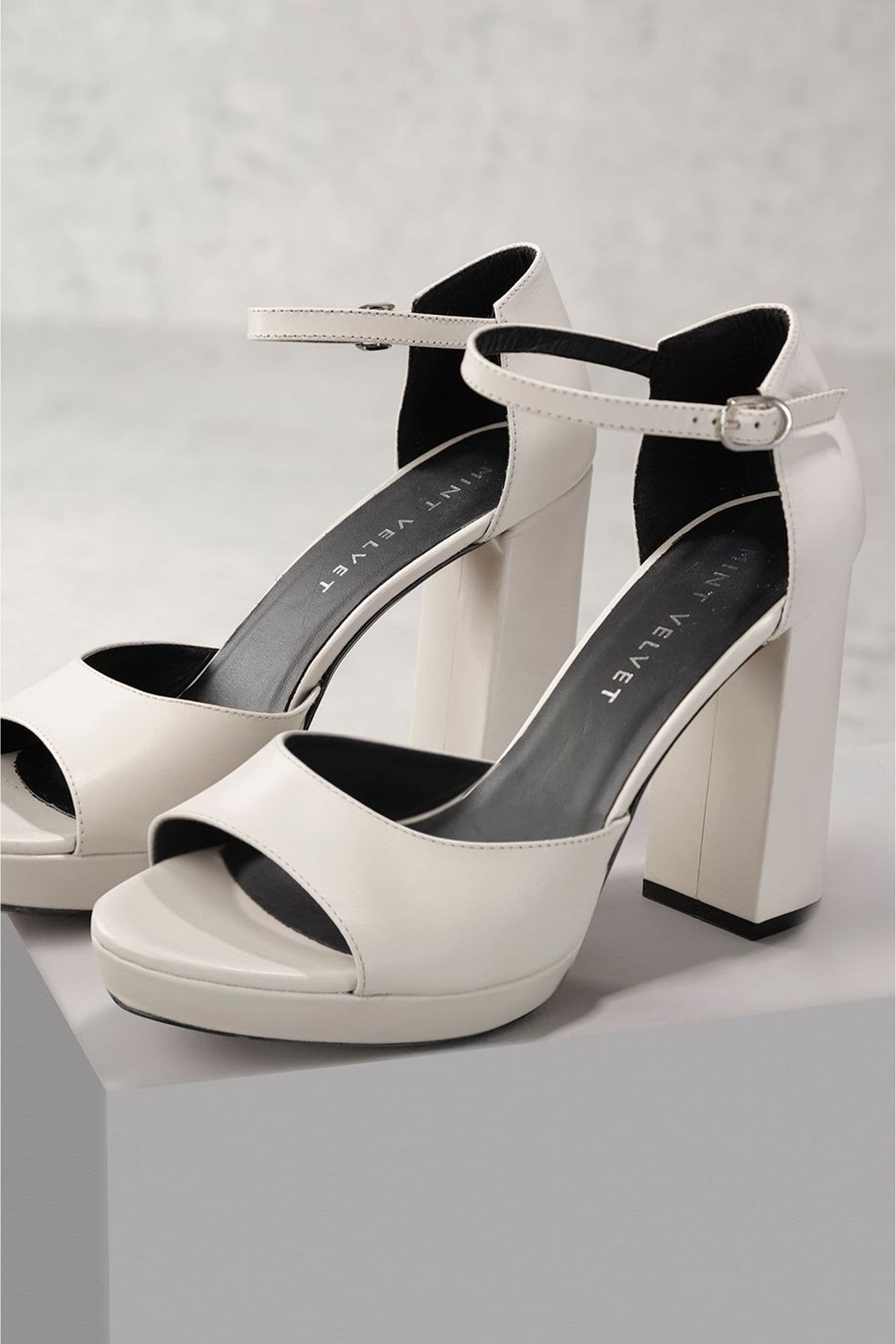Off white platform heels store