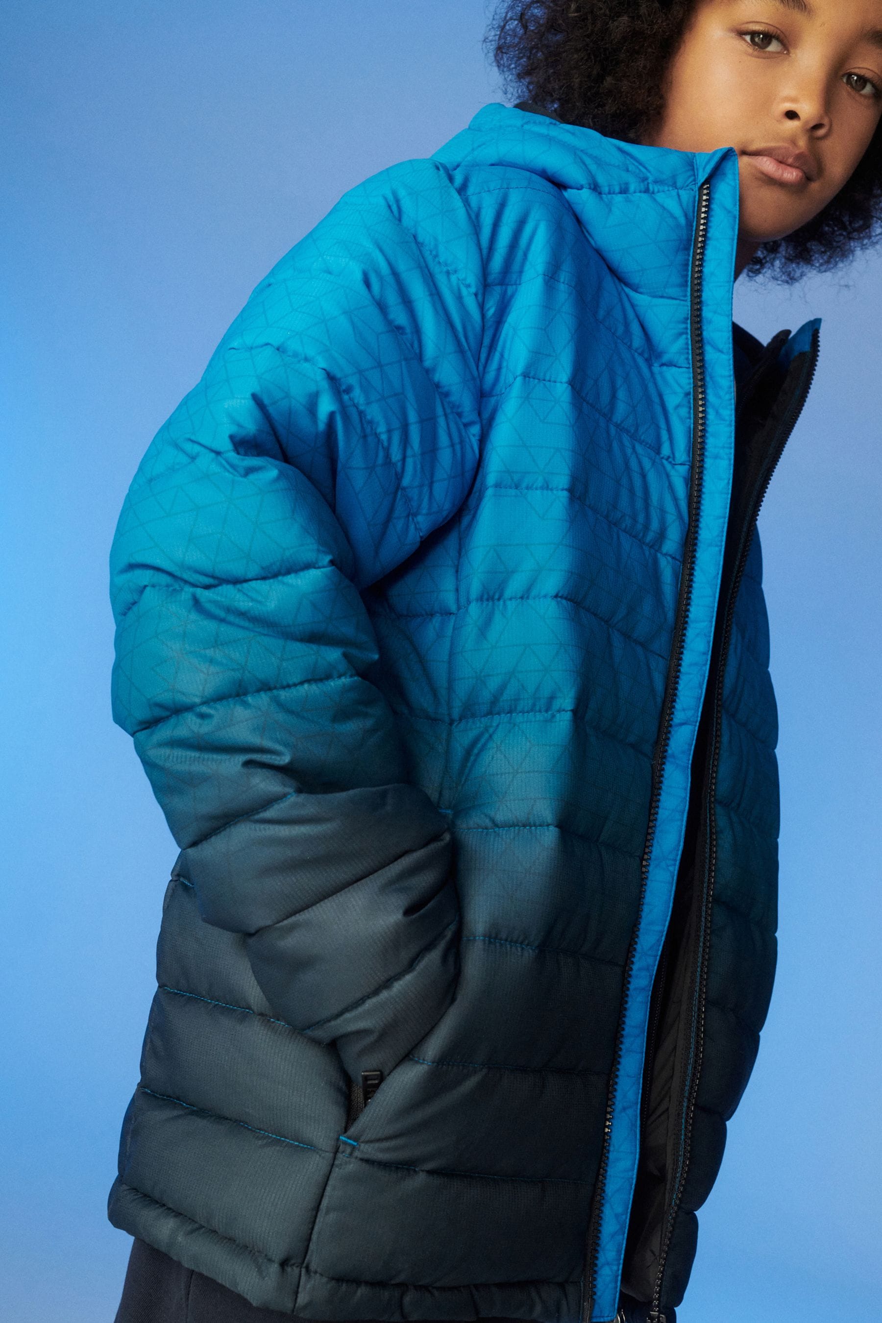 Gap ombre puffer jacket sales