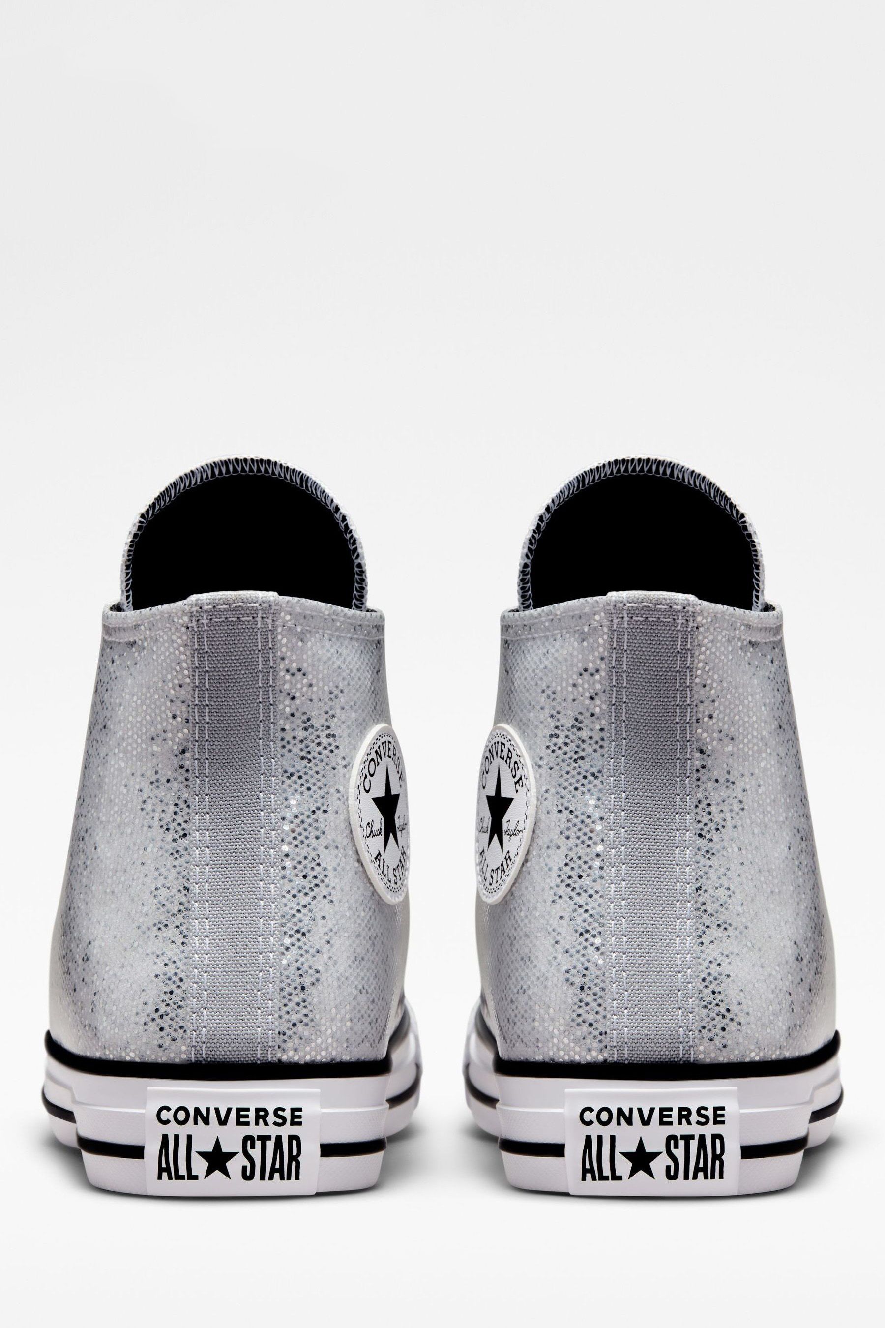 Childrens silver converse hot sale