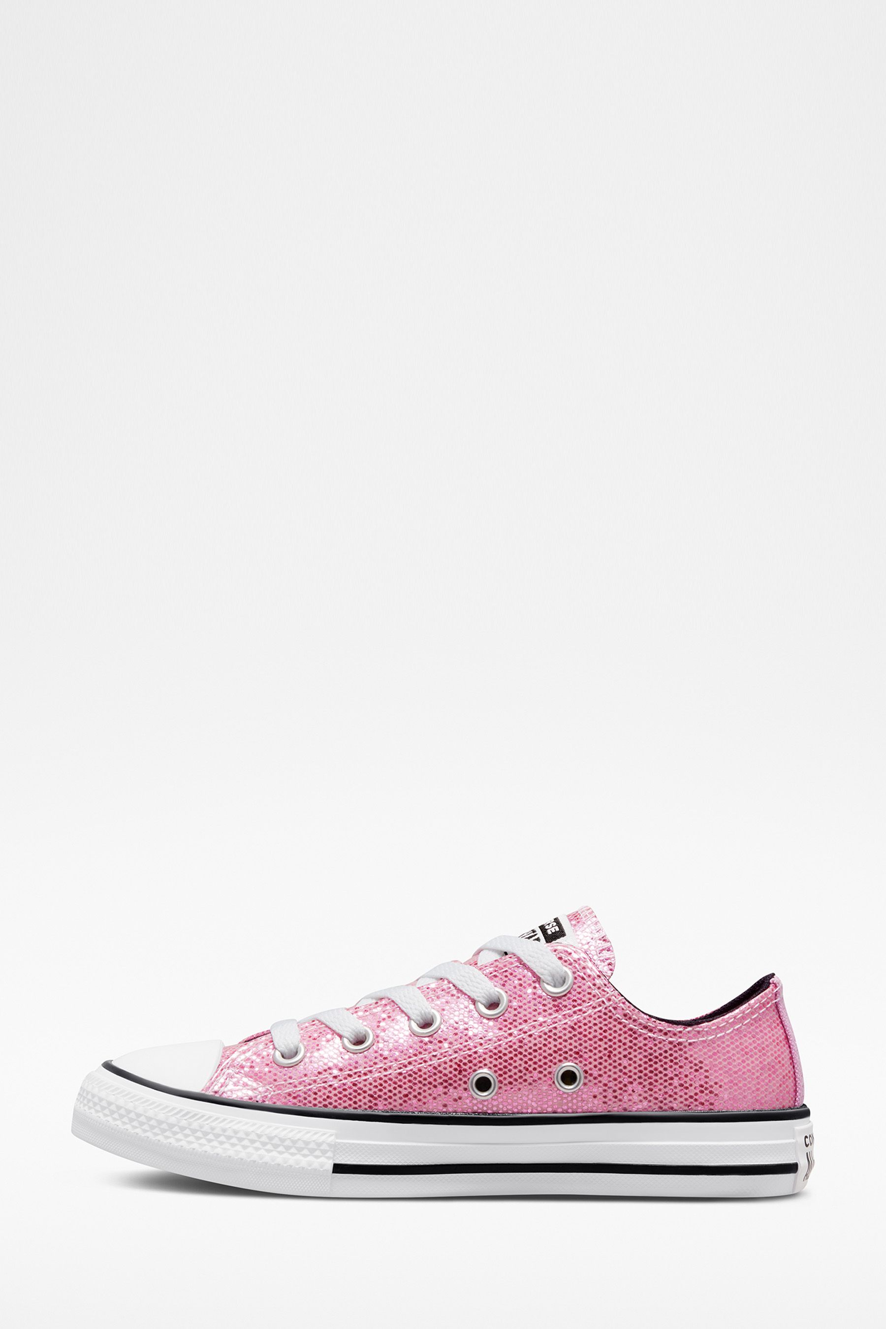 Pink glitter converse junior on sale
