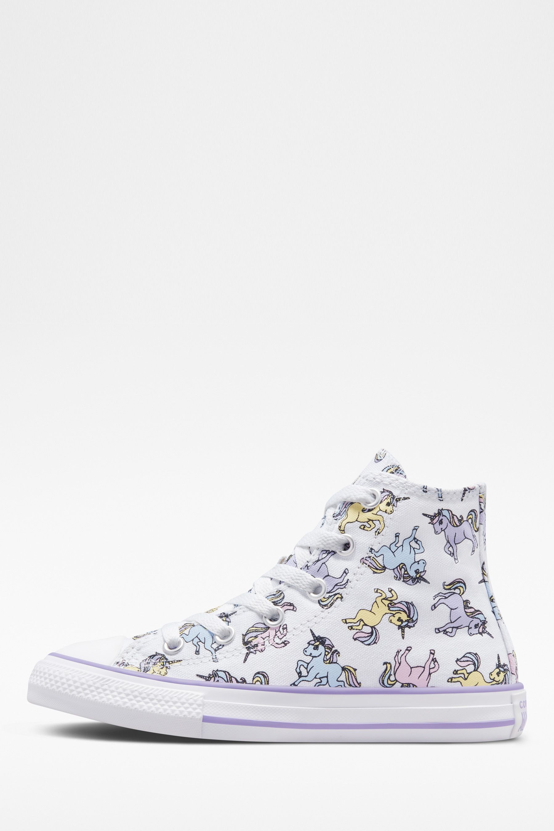 Buy Converse White Unicorn Chuck Taylor High Top Junior Trainers from Next Luxembourg