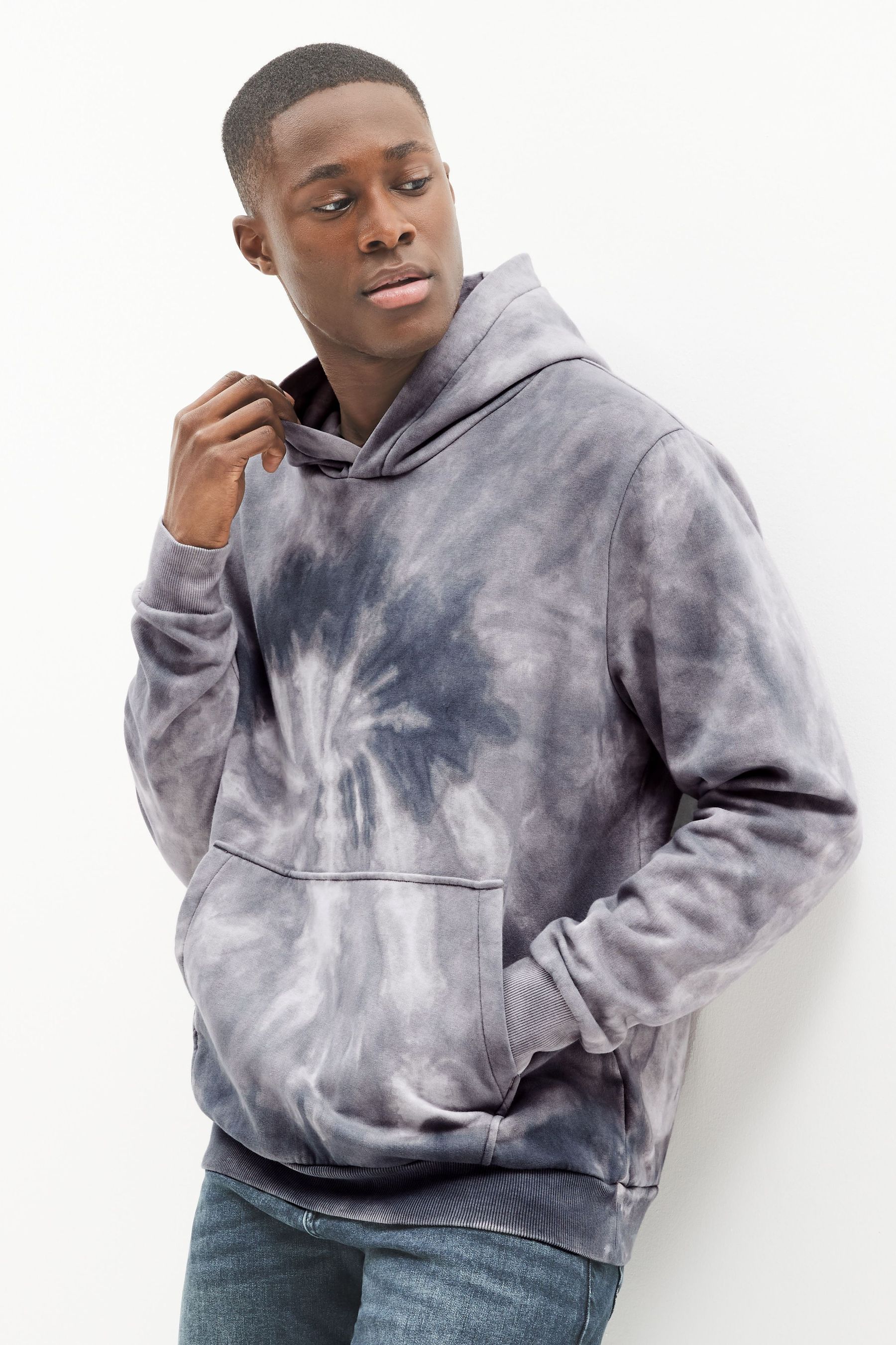 Dark tie dye hoodie hot sale