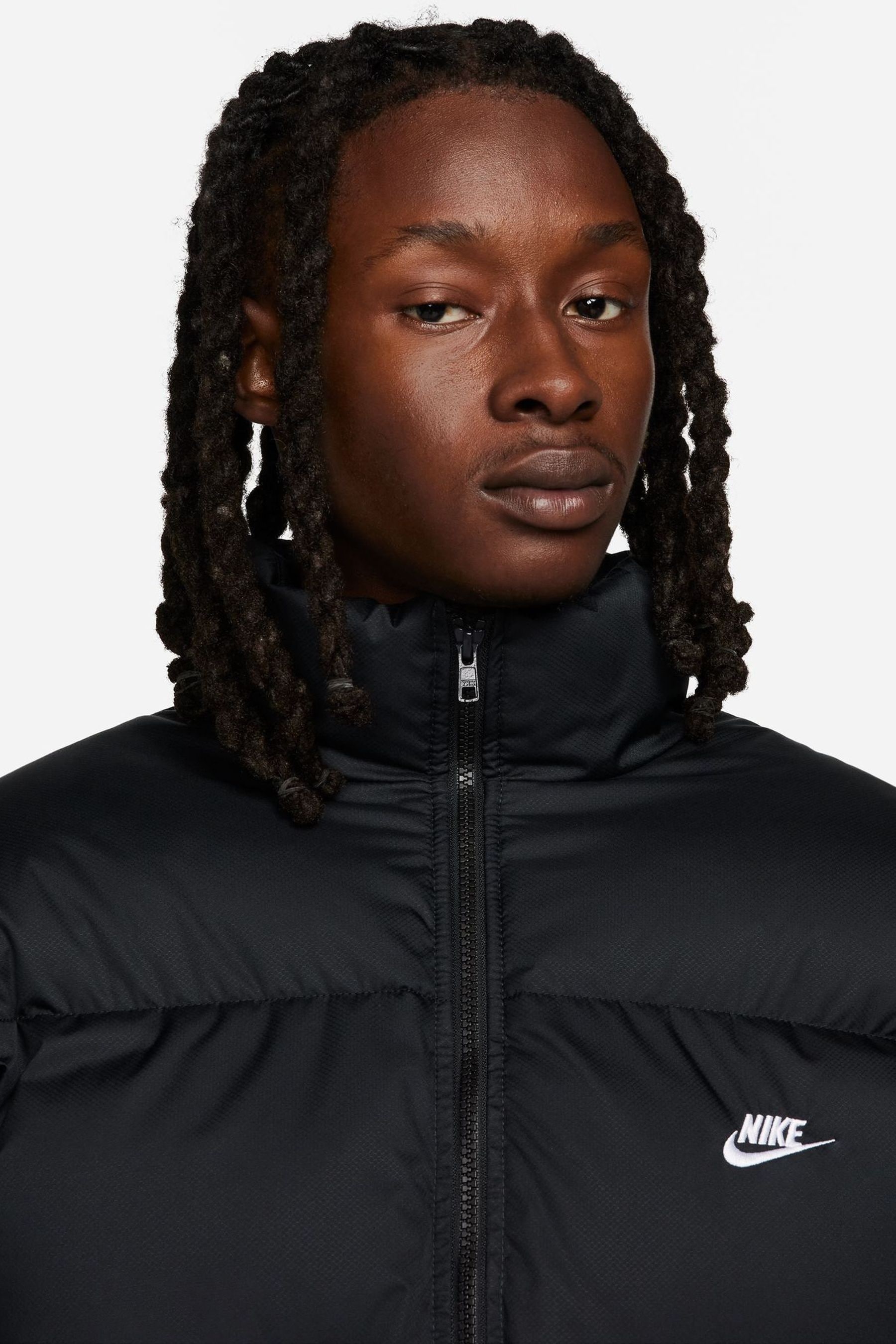 Black nike padded coat 2025