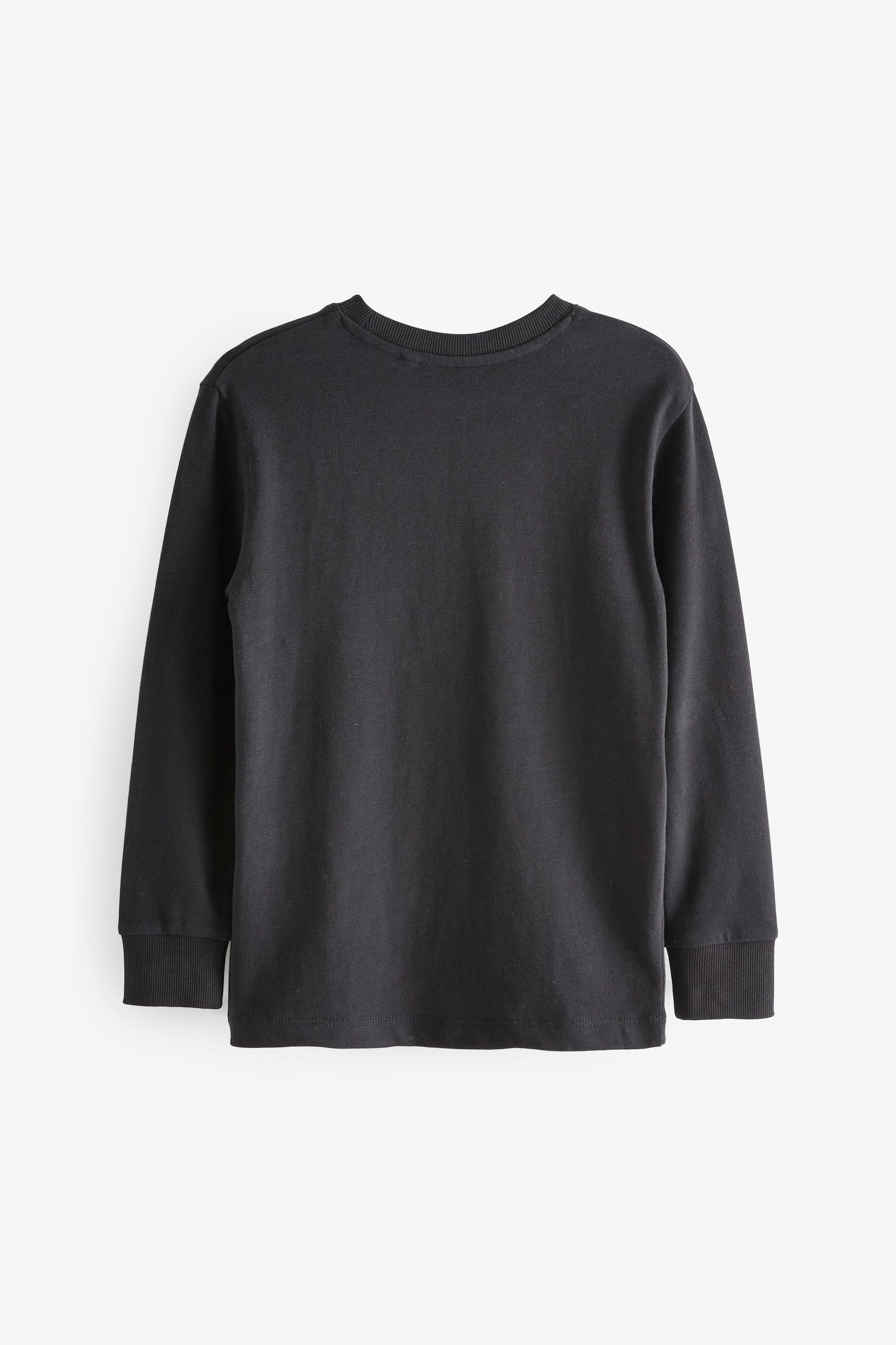 Buy Black Long Sleeve Cosy 100 Cotton T Shirt 3 16yrs from the Next UK online shop