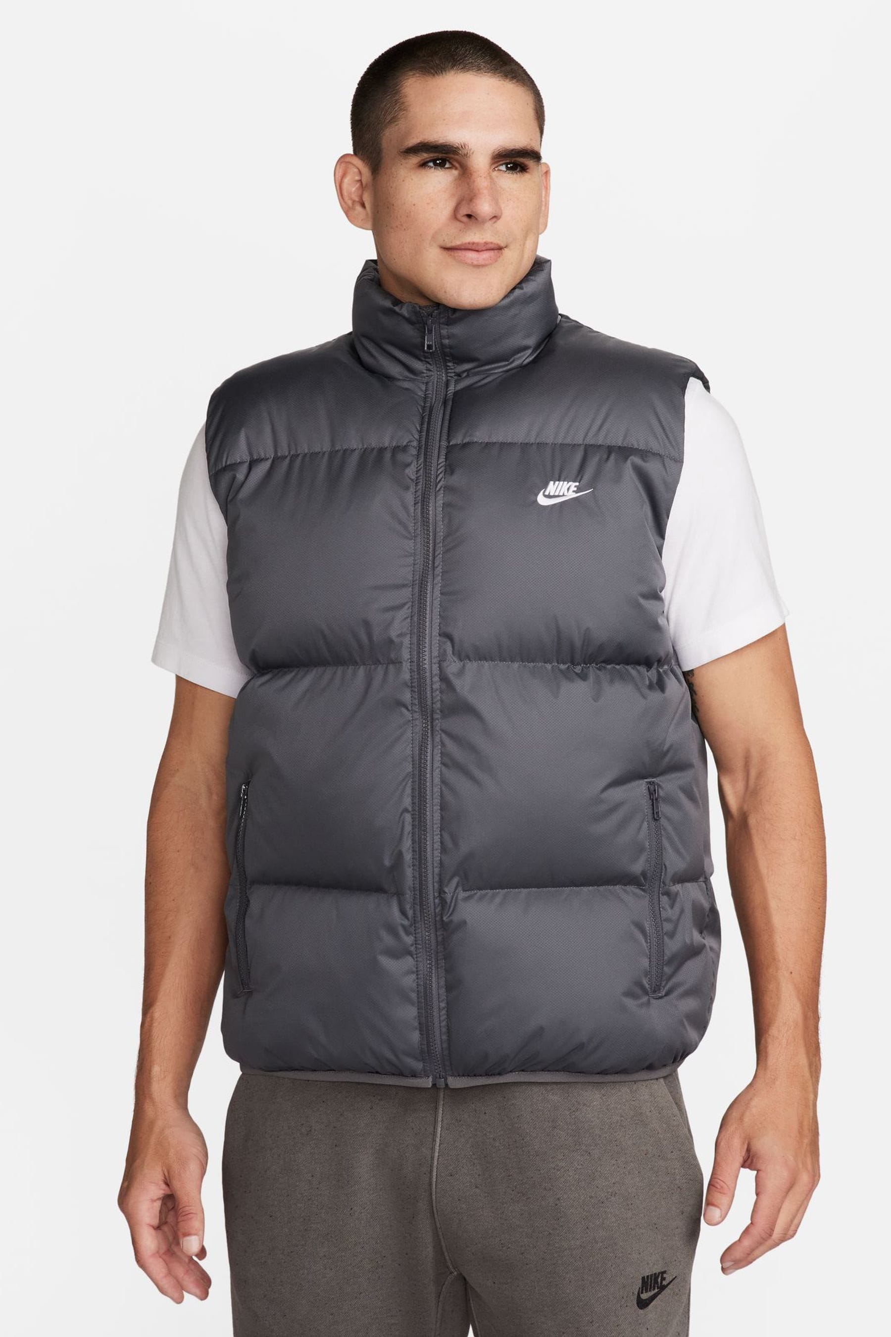 Buy Nike Grey Sportswear Primaloft Padded Gilet from Next Luxembourg
