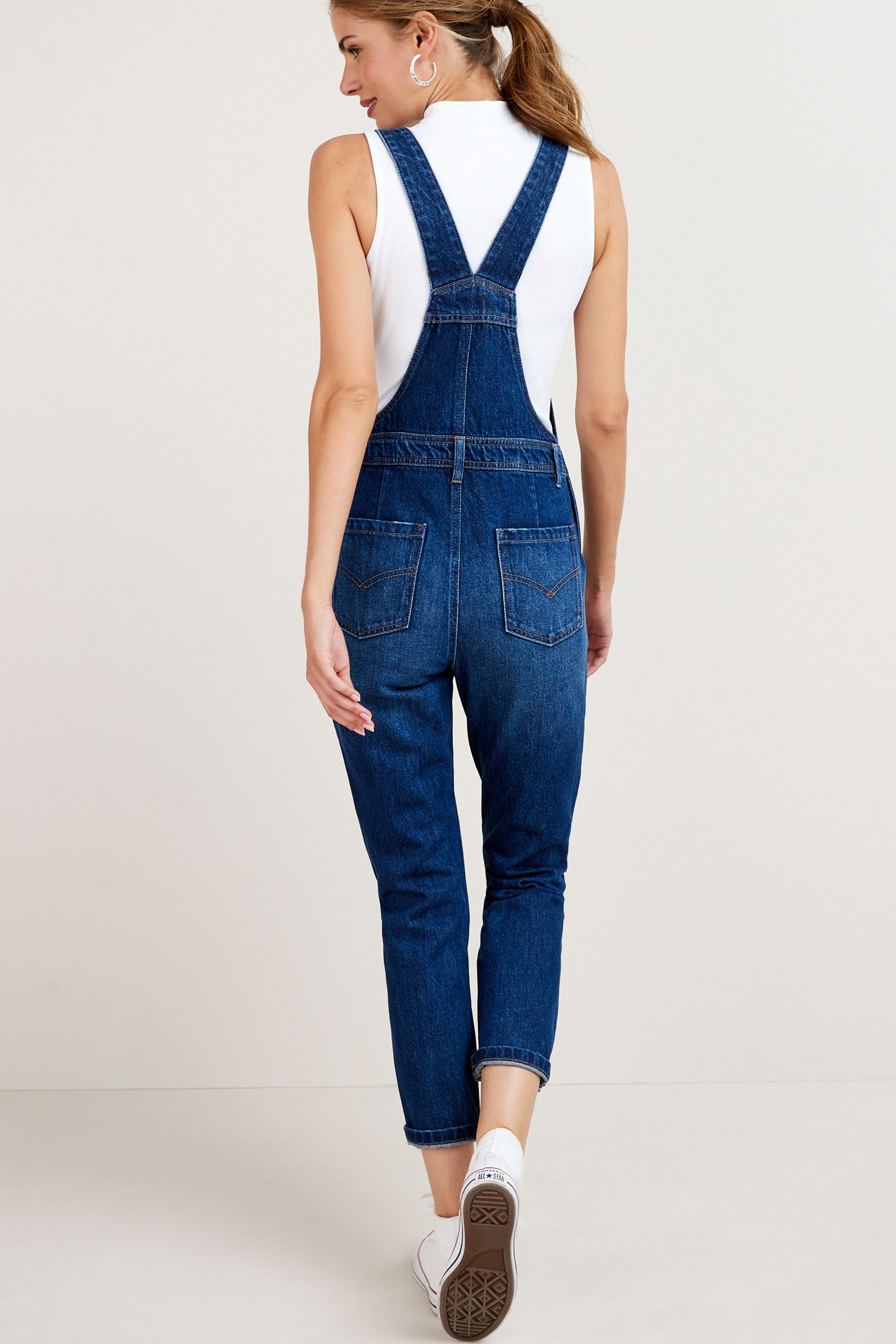 Next ladies denim dungarees top