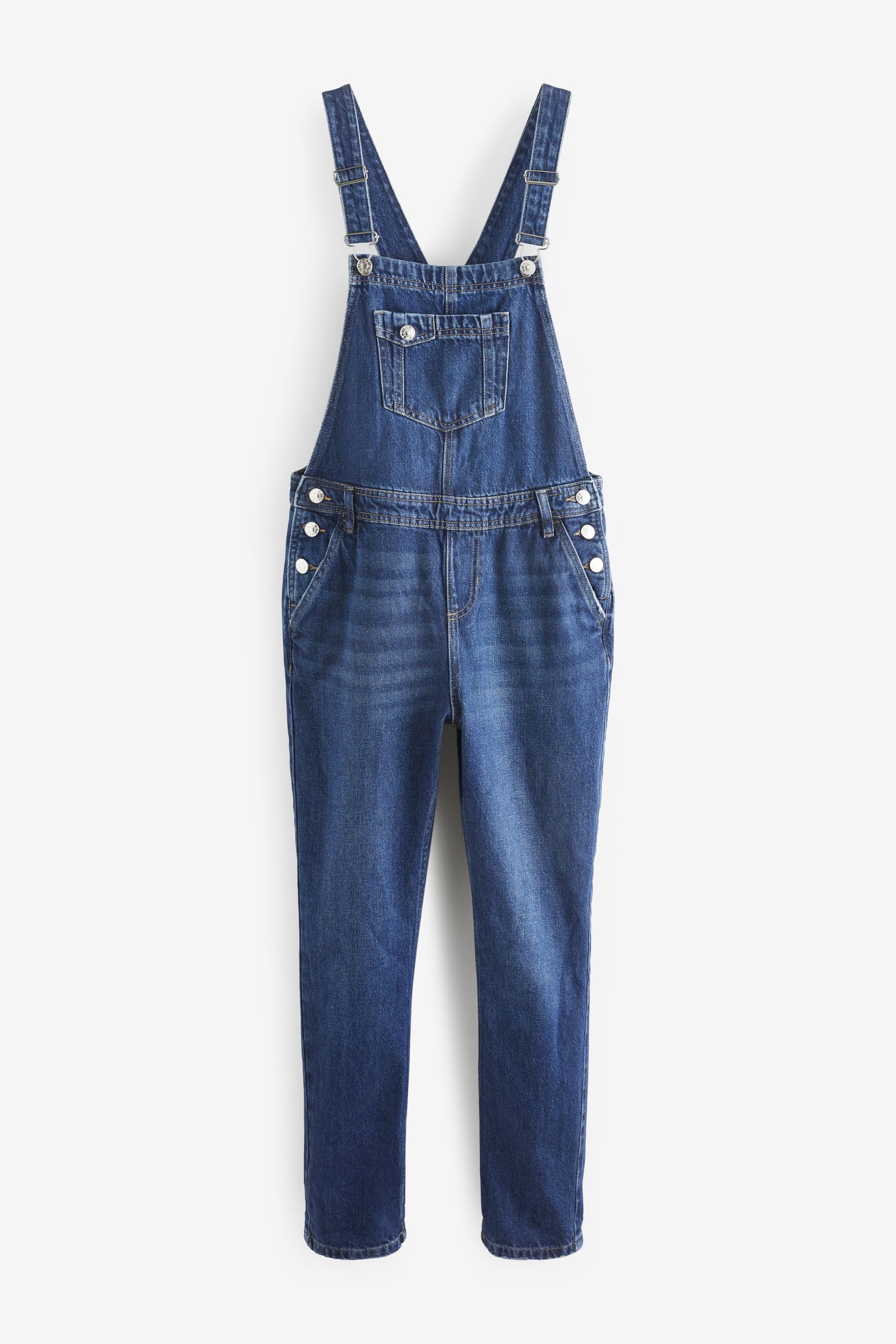 Dark blue denim dungarees online