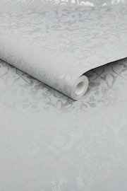 Grey Next Majestic Damask Wallpaper Wallpaper - Image 4 of 4