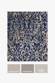 Blue Next Majestic Damask Wallpaper Wallpaper - Image 3 of 4