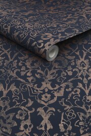 Blue Next Majestic Damask Wallpaper Wallpaper - Image 4 of 4