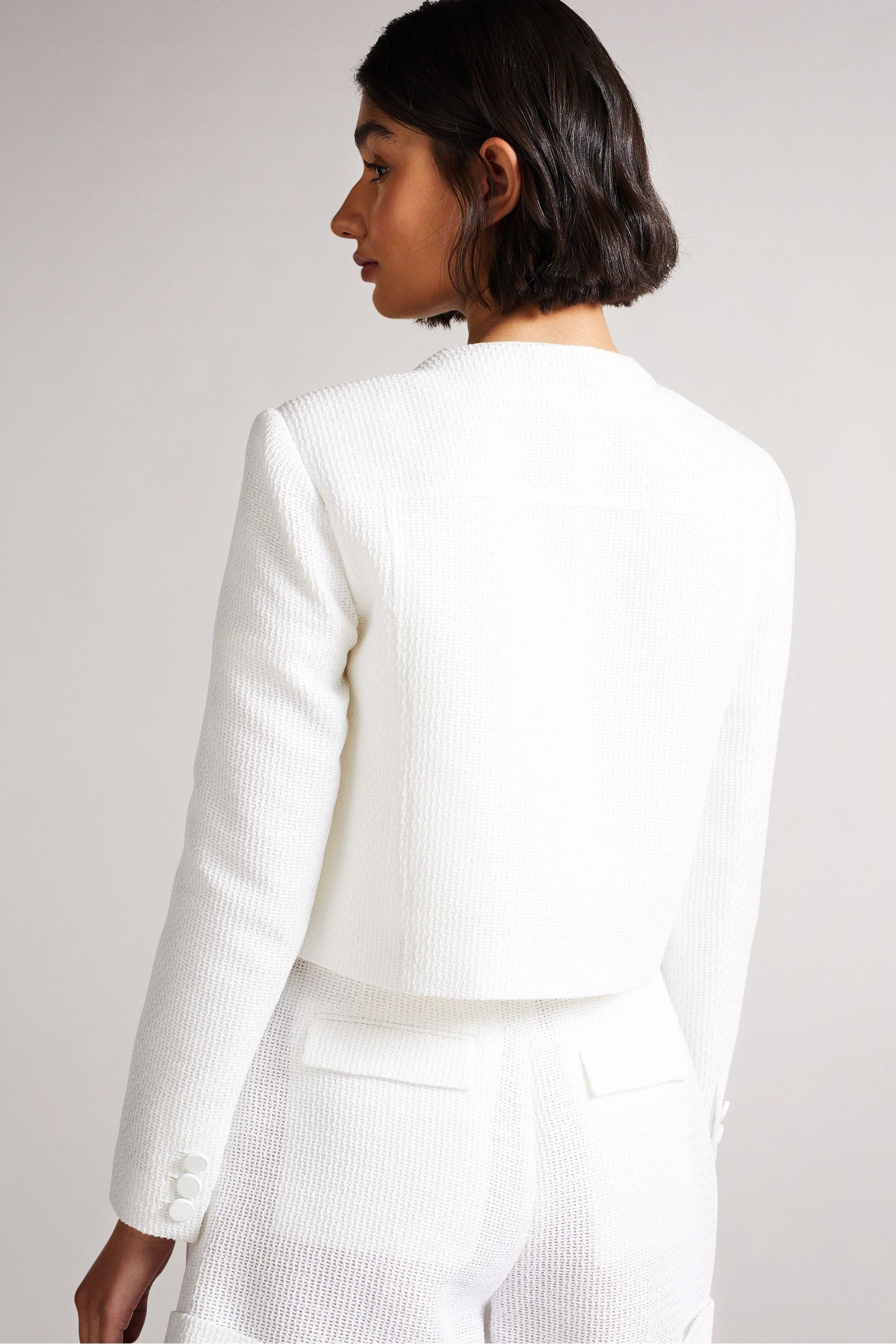 Ted baker white cropped jacket 2025