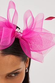 Pink Fascinator Headband - Image 2 of 3