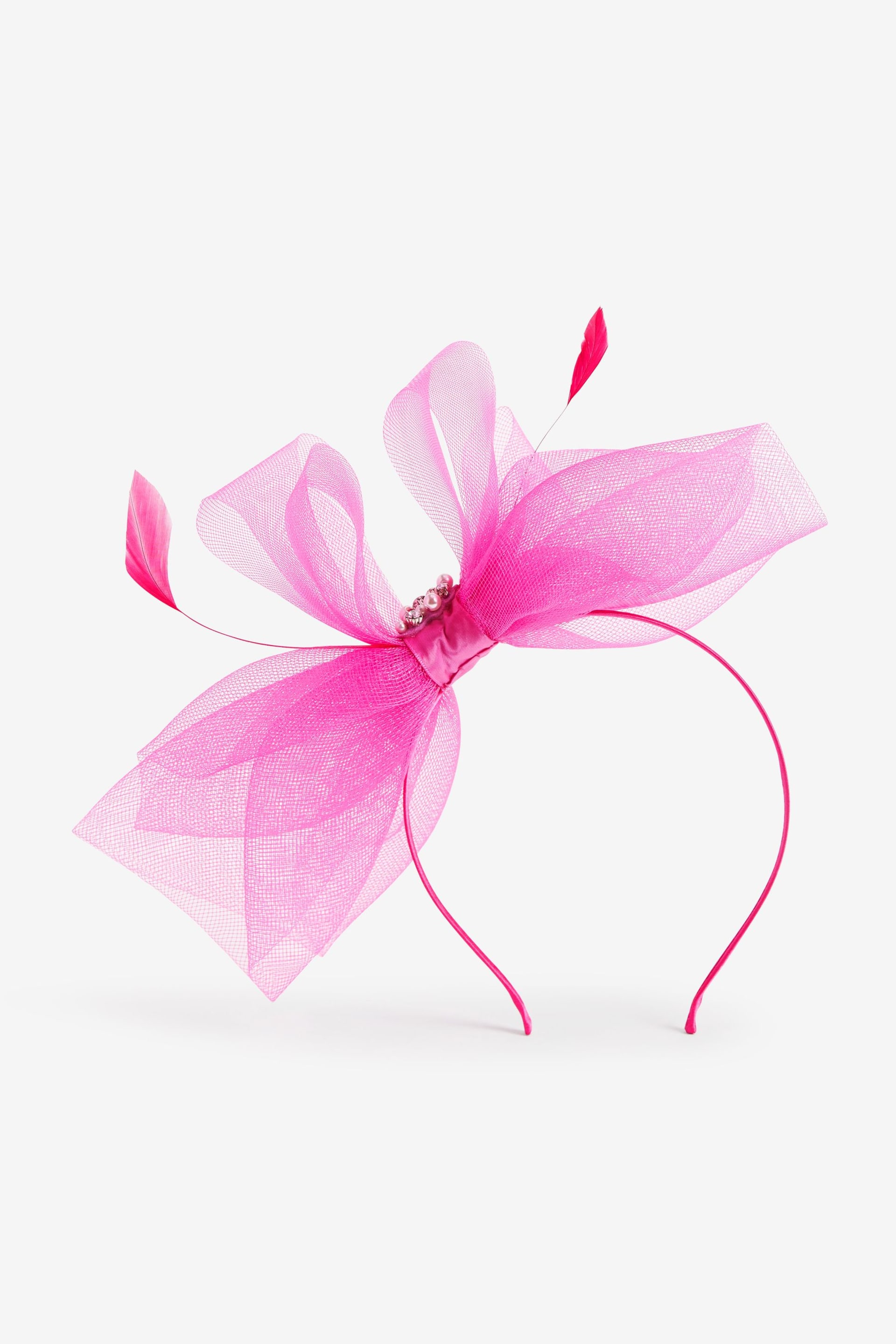 Pink Fascinator Headband - Image 3 of 3