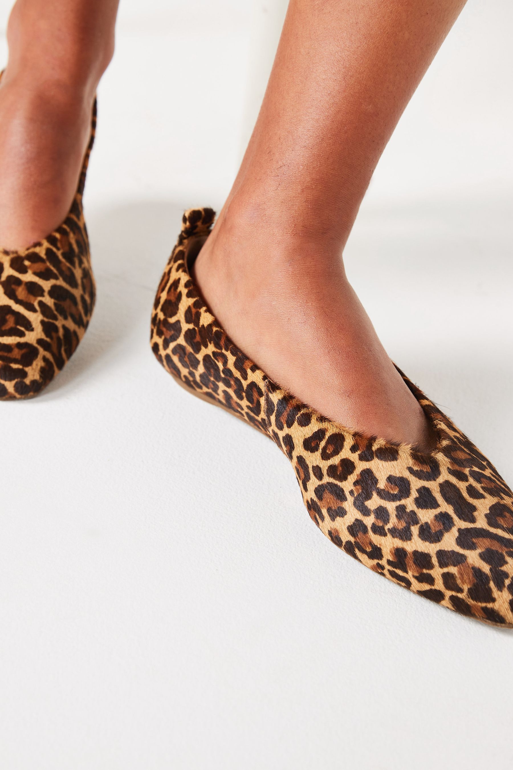 Leopard print ballerina shoes shop