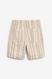 Neutral Textured Stripe Shorts (3-16yrs) - Image 2 of 3