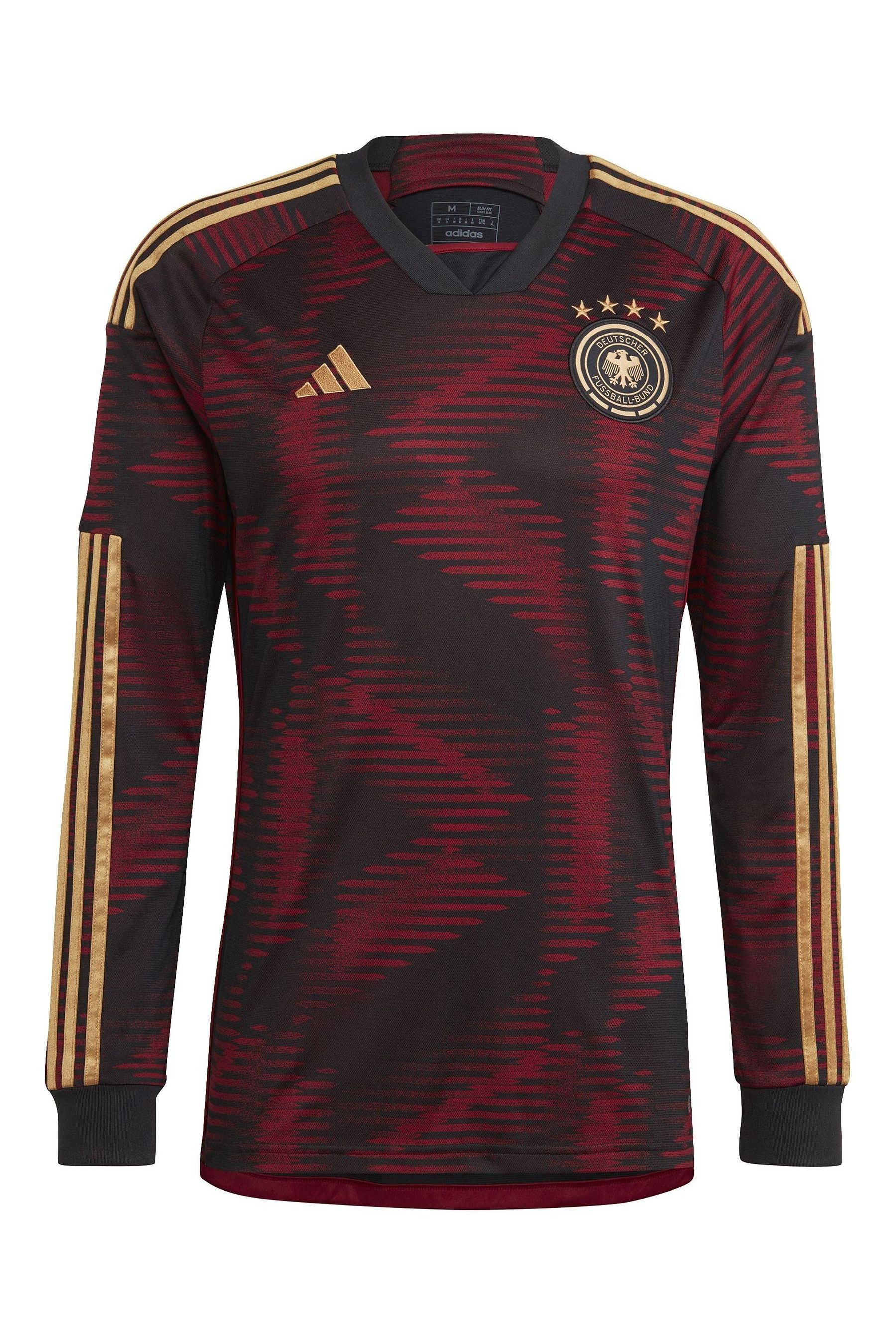 Buy adidas Black World Cup Germany 22 Long Sleeve Away Adult Jersey from Next Luxembourg
