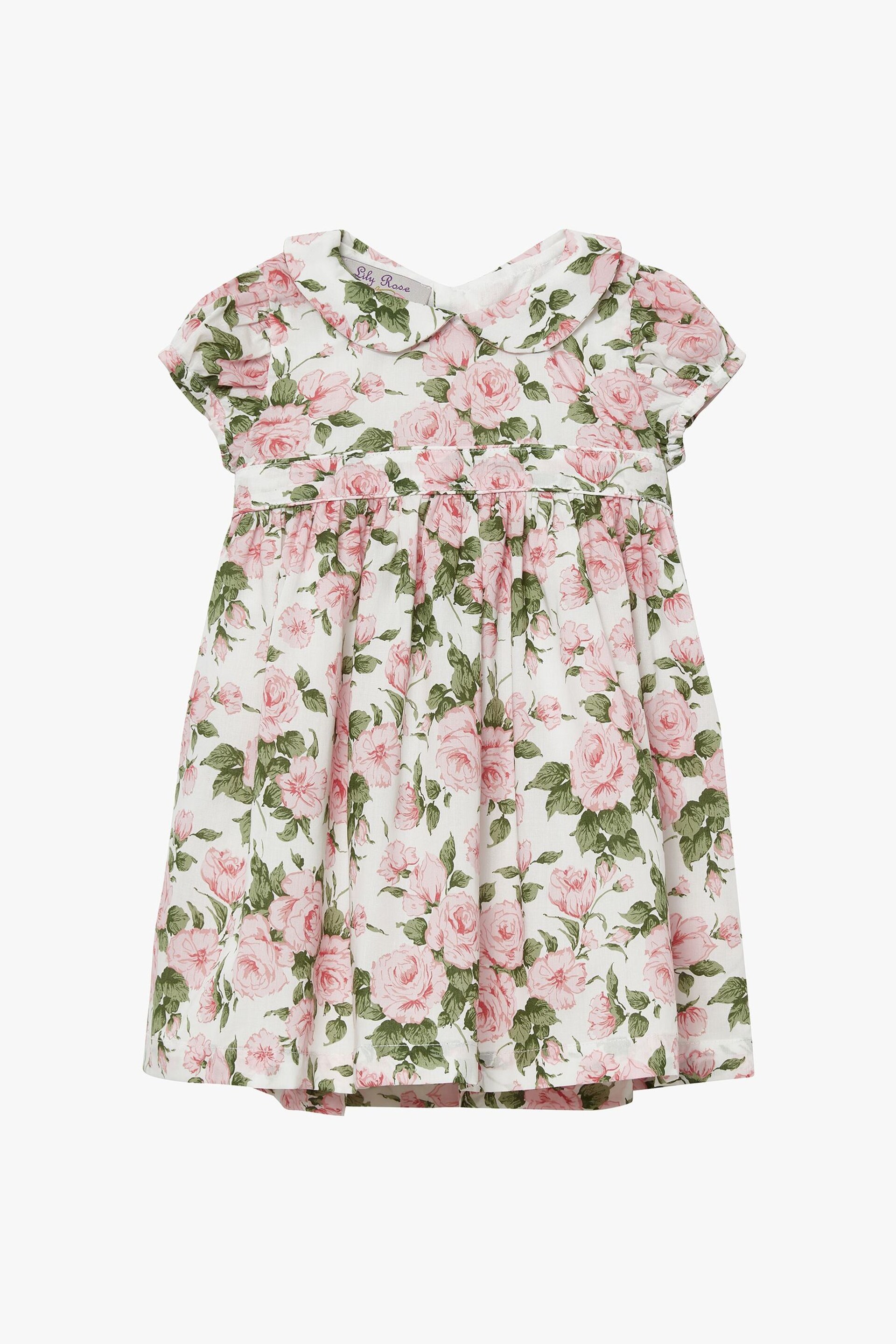 Trotters London Pink Little Liberty Print Carline Rose Dress - Image 2 of 4