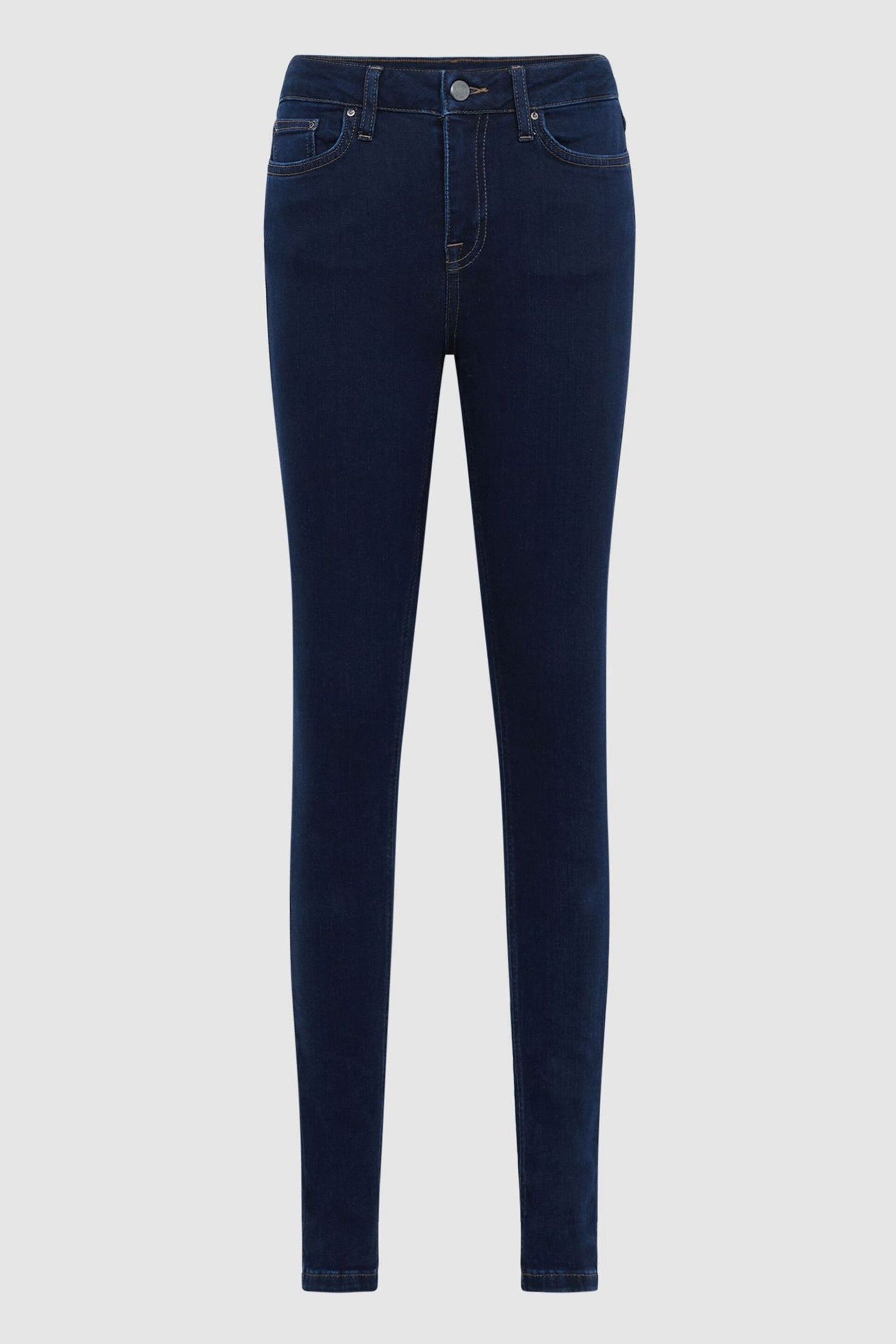 Reiss Indigo Lux Mid Rise Skinny Jeans - Image 2 of 5