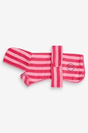 Pink Dog Drying Towel Robe - Image 5 of 7