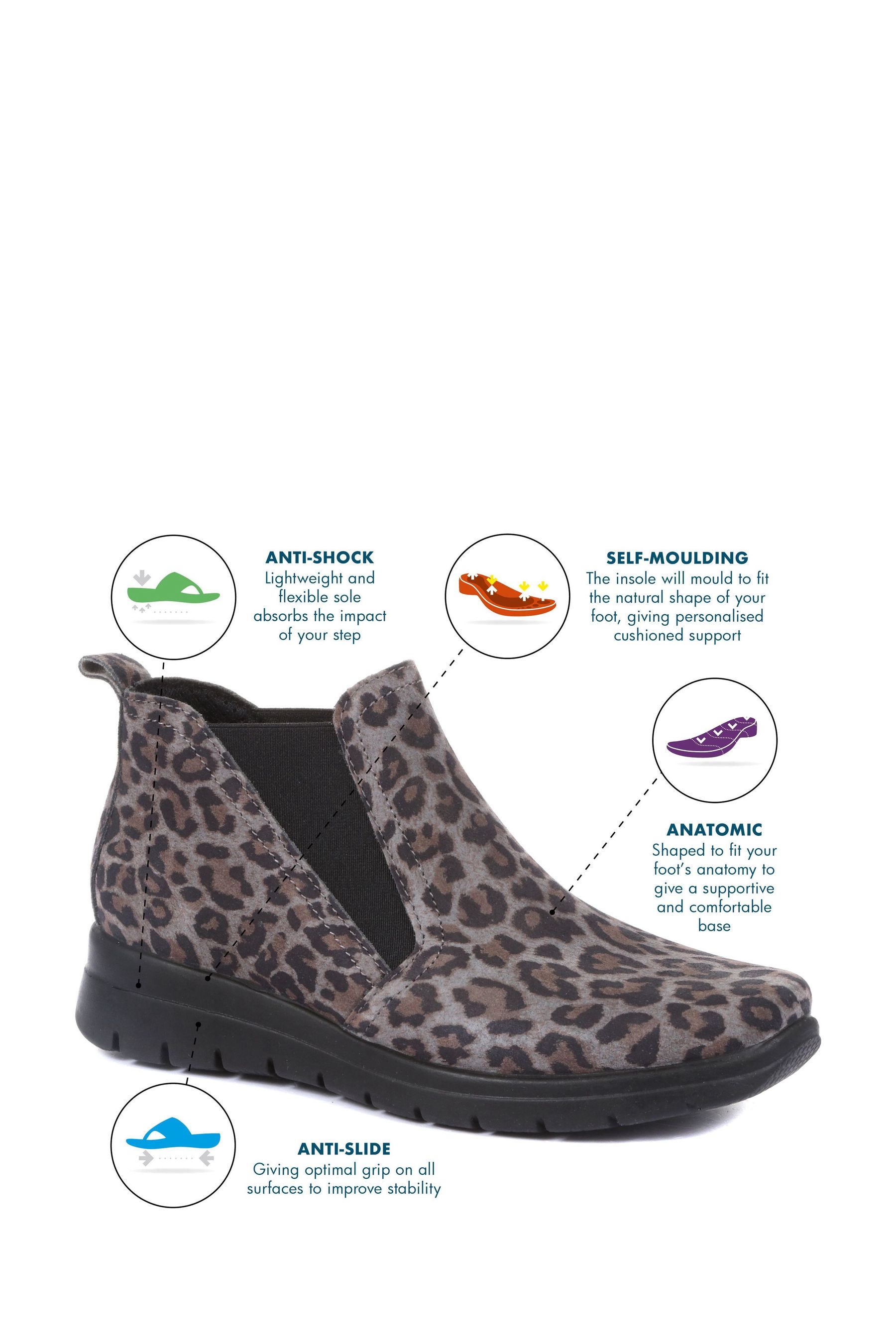Buy Fly Flot Ladies Wide Fit Leopard Print Chelsea Boots from Next Luxembourg