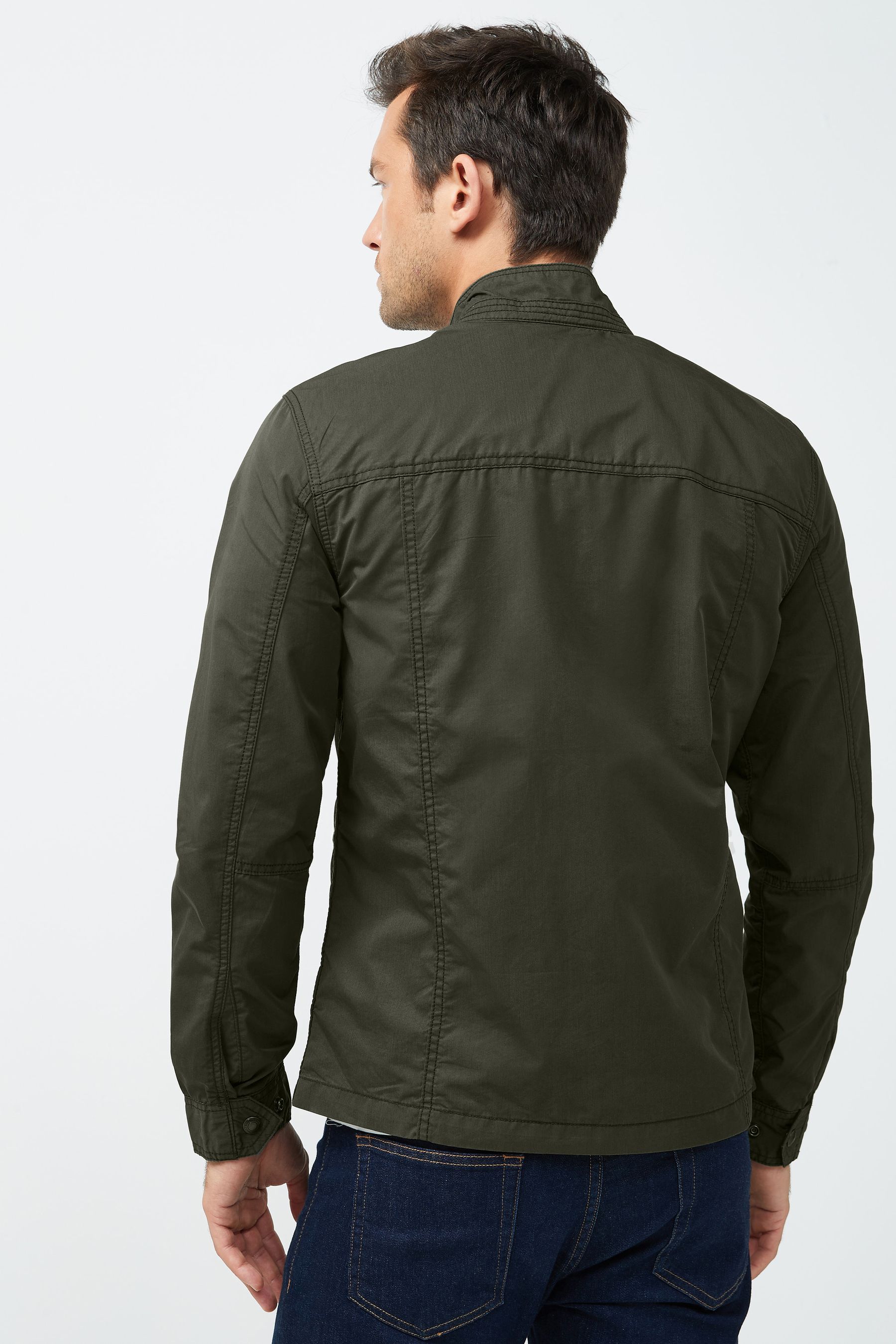 Khaki utility shacket shop
