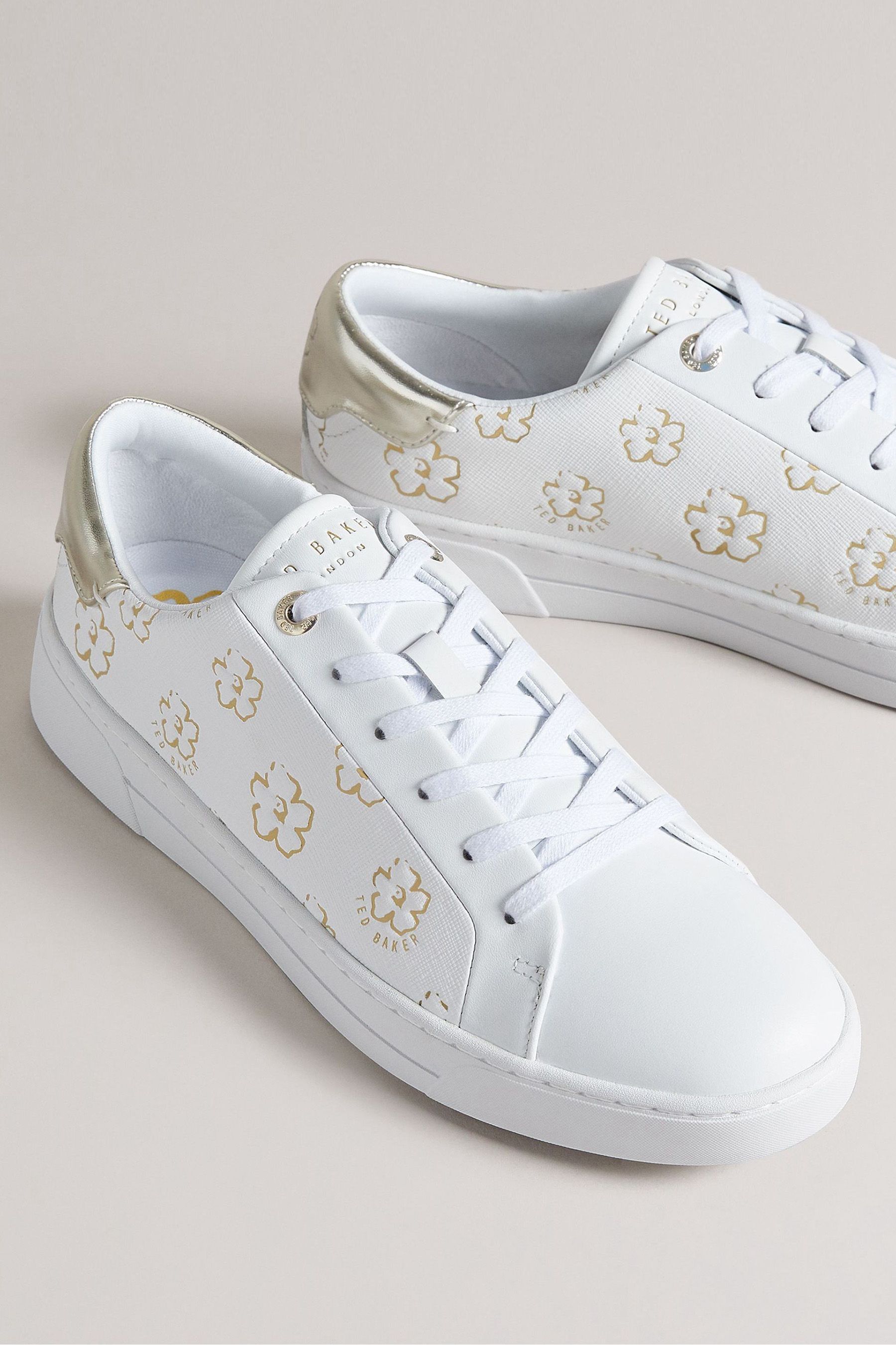 Ted baker gold trainers online