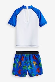 Marvel Blue 2 Piece Sunsafe Top And Shorts Set (3mths-7yrs) - Image 7 of 7