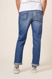 White Stuff Blue Relaxed Katy Slim Jeans - Image 3 of 6