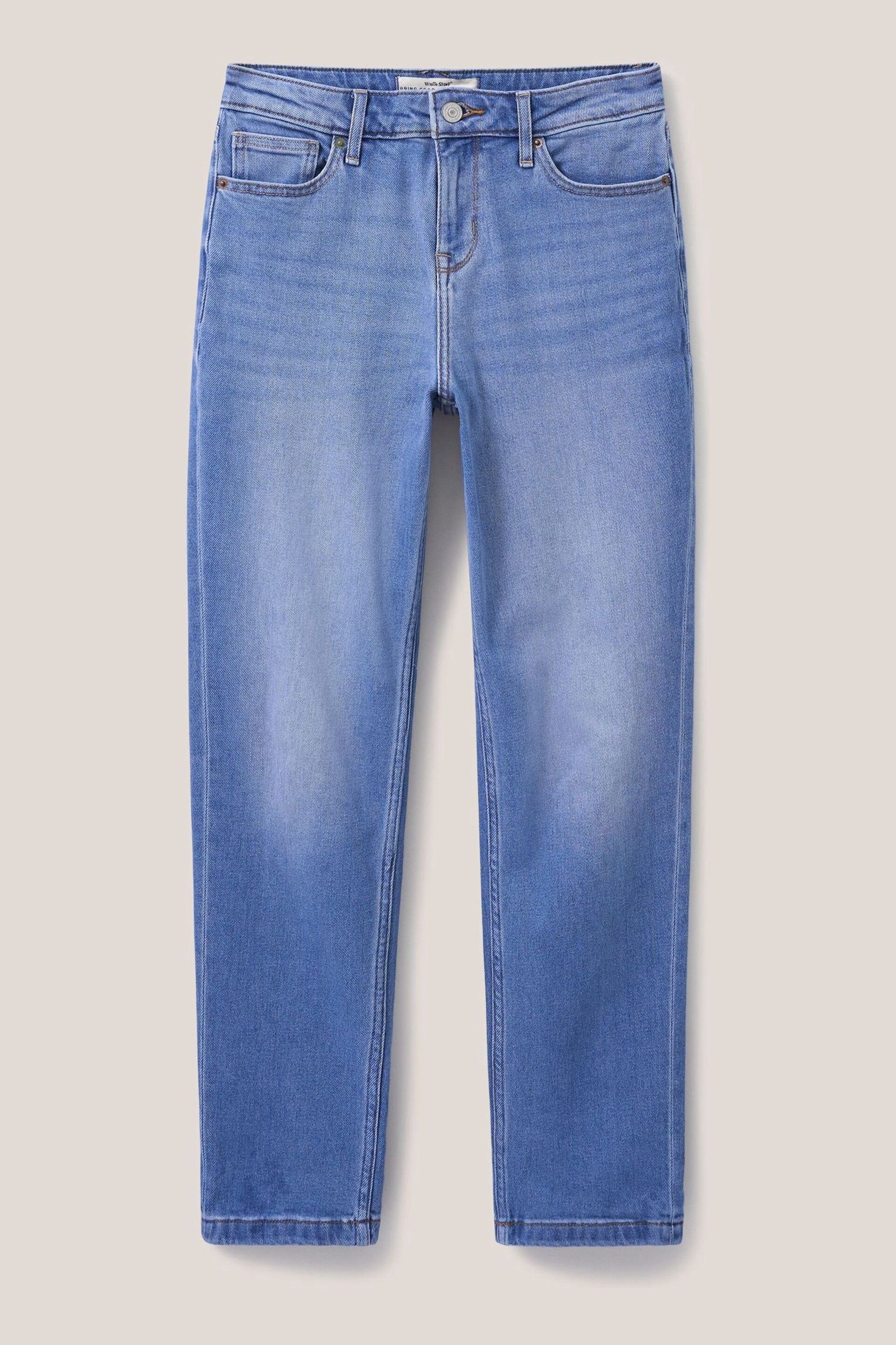 White Stuff Blue Relaxed Katy Slim Jeans - Image 4 of 6