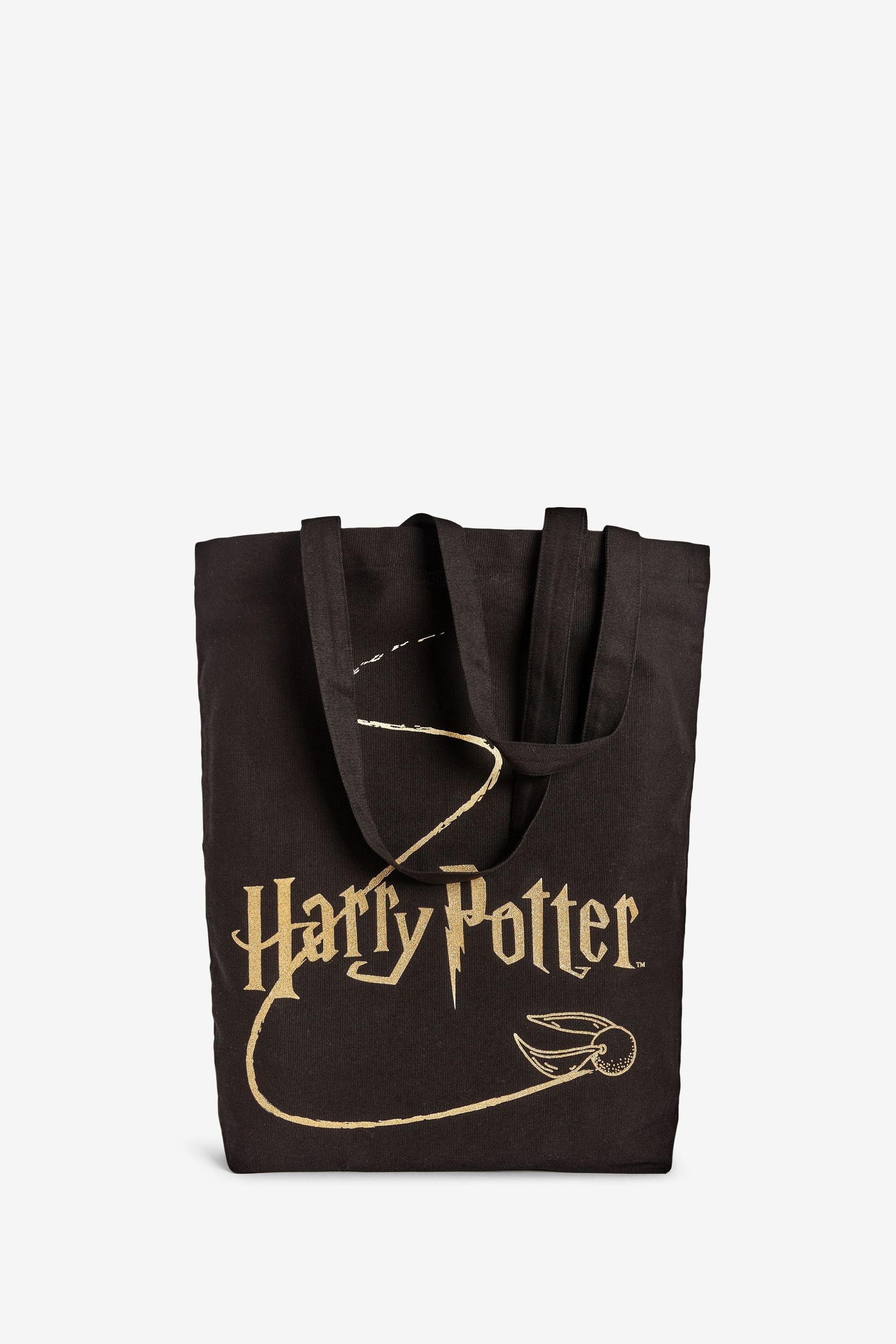 Buy Black Black Harry Potter Cotton Reusable Bag For Life from Next Luxembourg