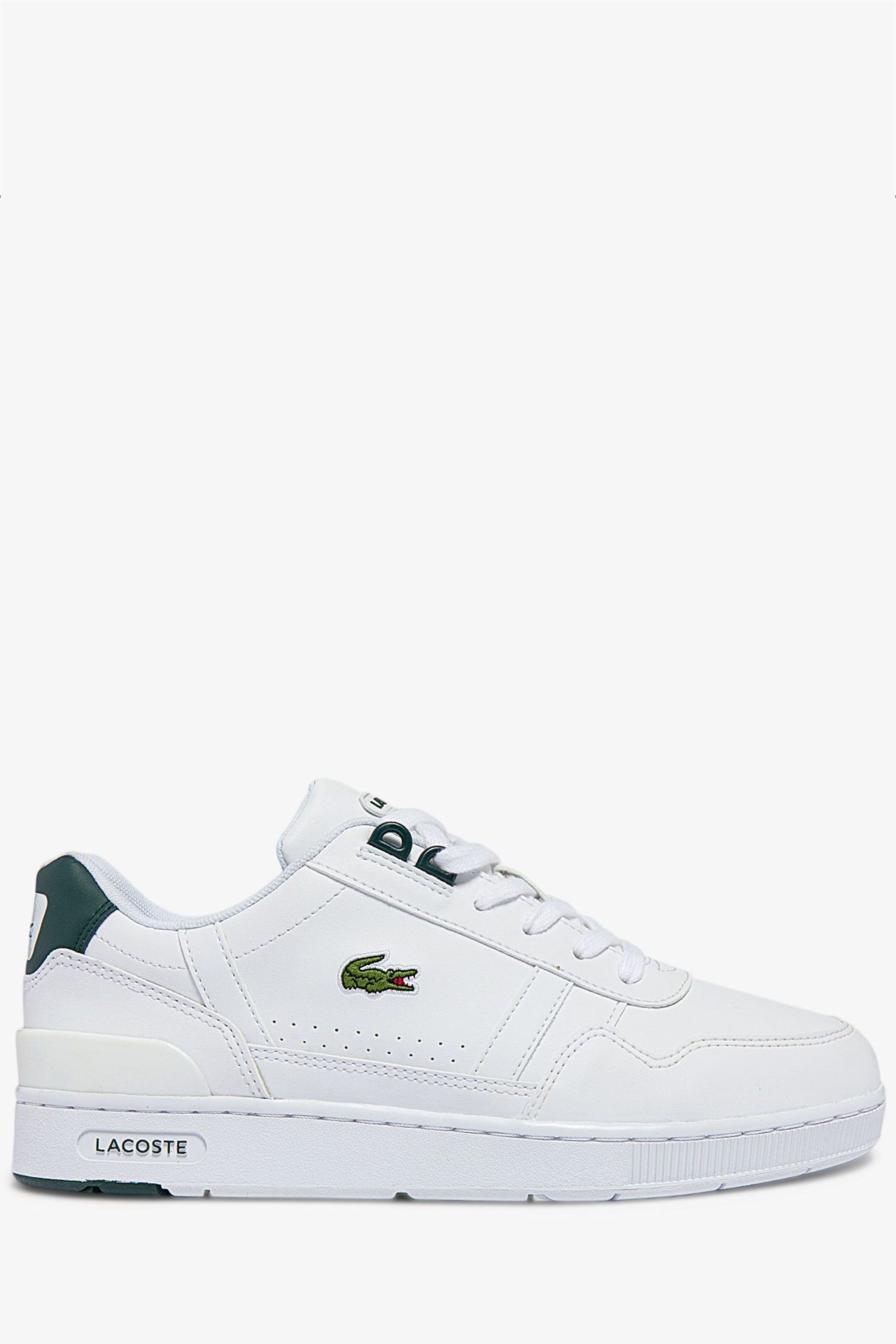White lacoste trainers junior cheap