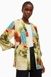 AllSaints Green Carina Swoop Kimono - Image 4 of 7