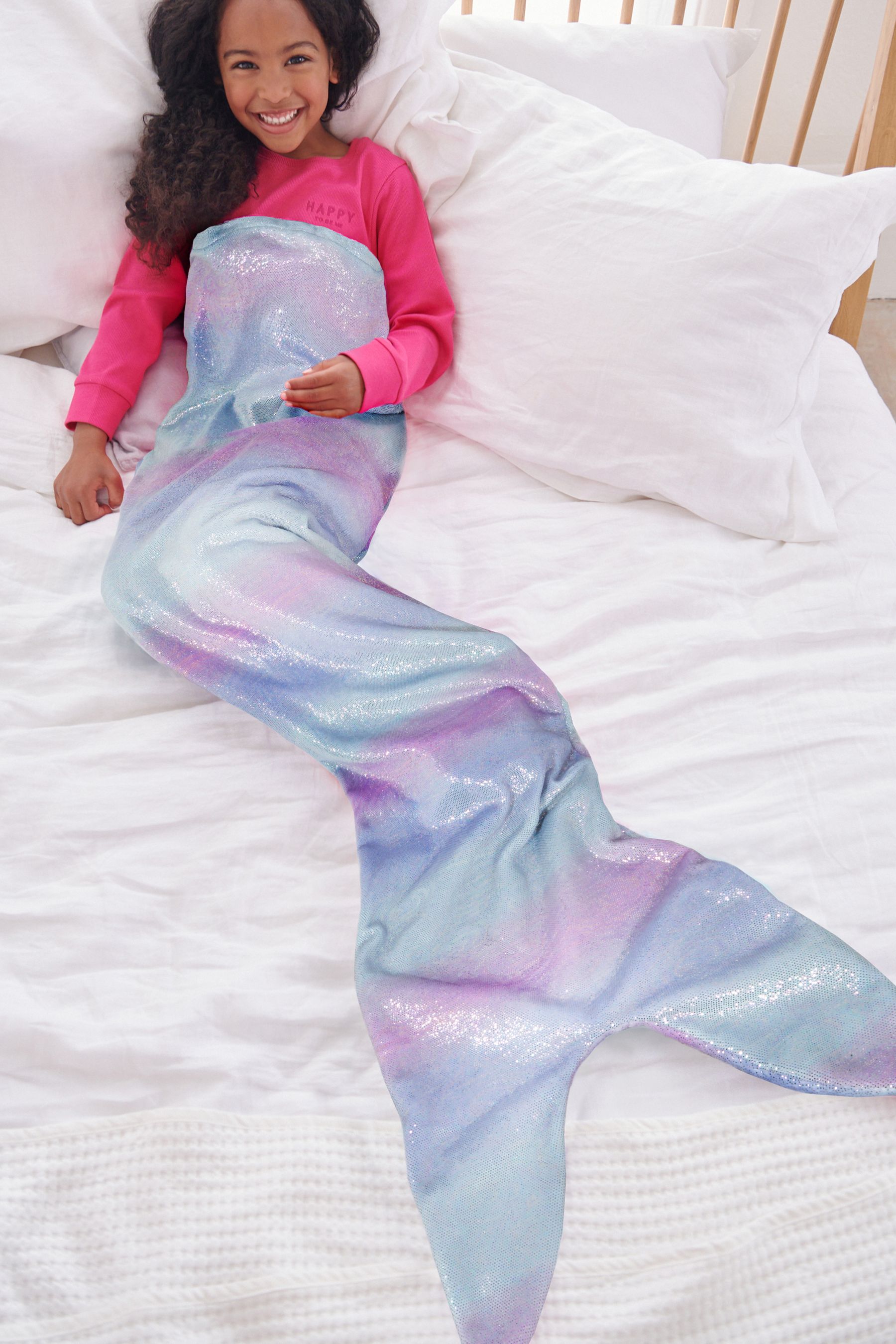 Buy Purple Mermaid Blanket from Next Luxembourg