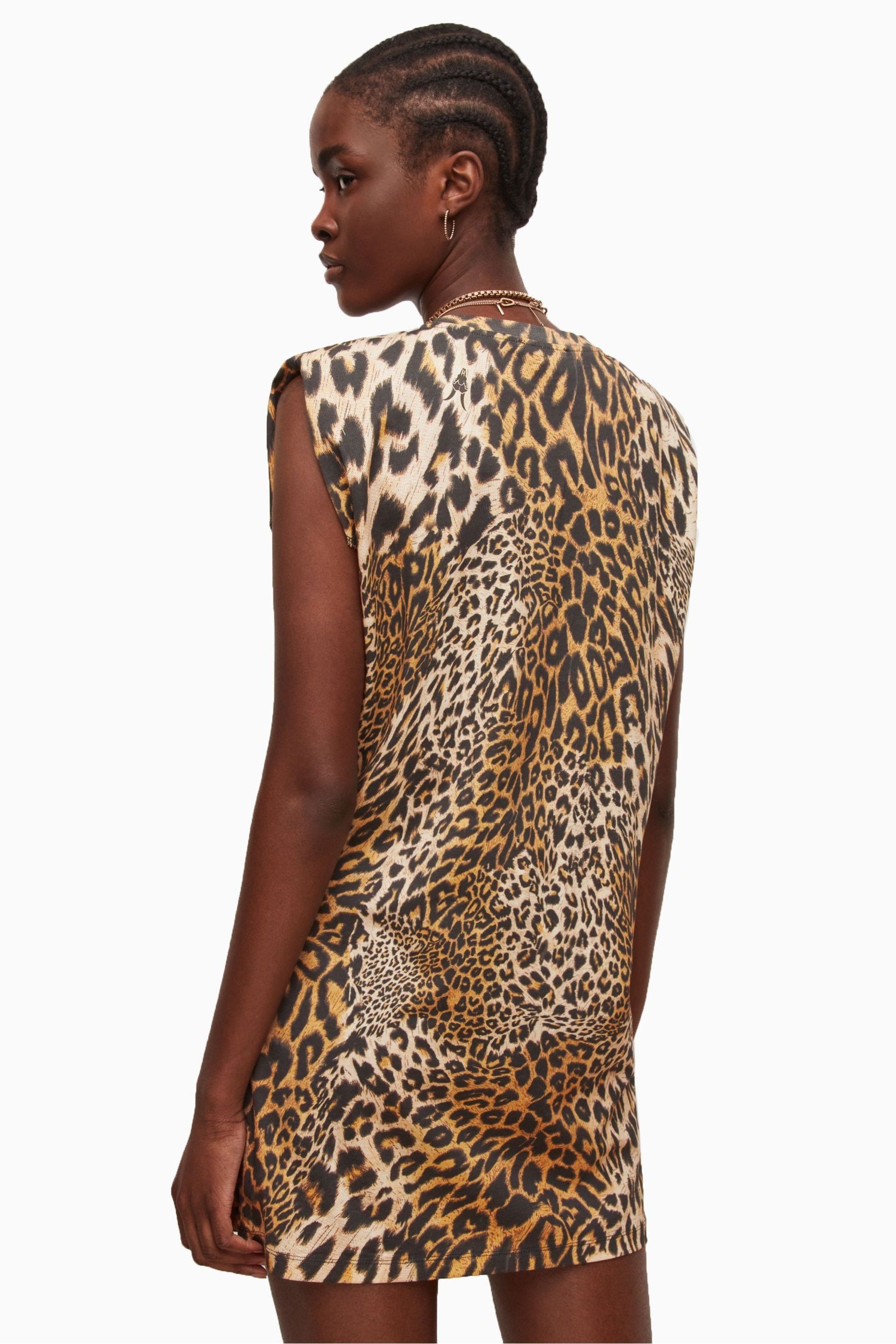 Buy AllSaints Animal Print 100 Cotton Leppo Gothic Mika Tank Dress from Next Luxembourg