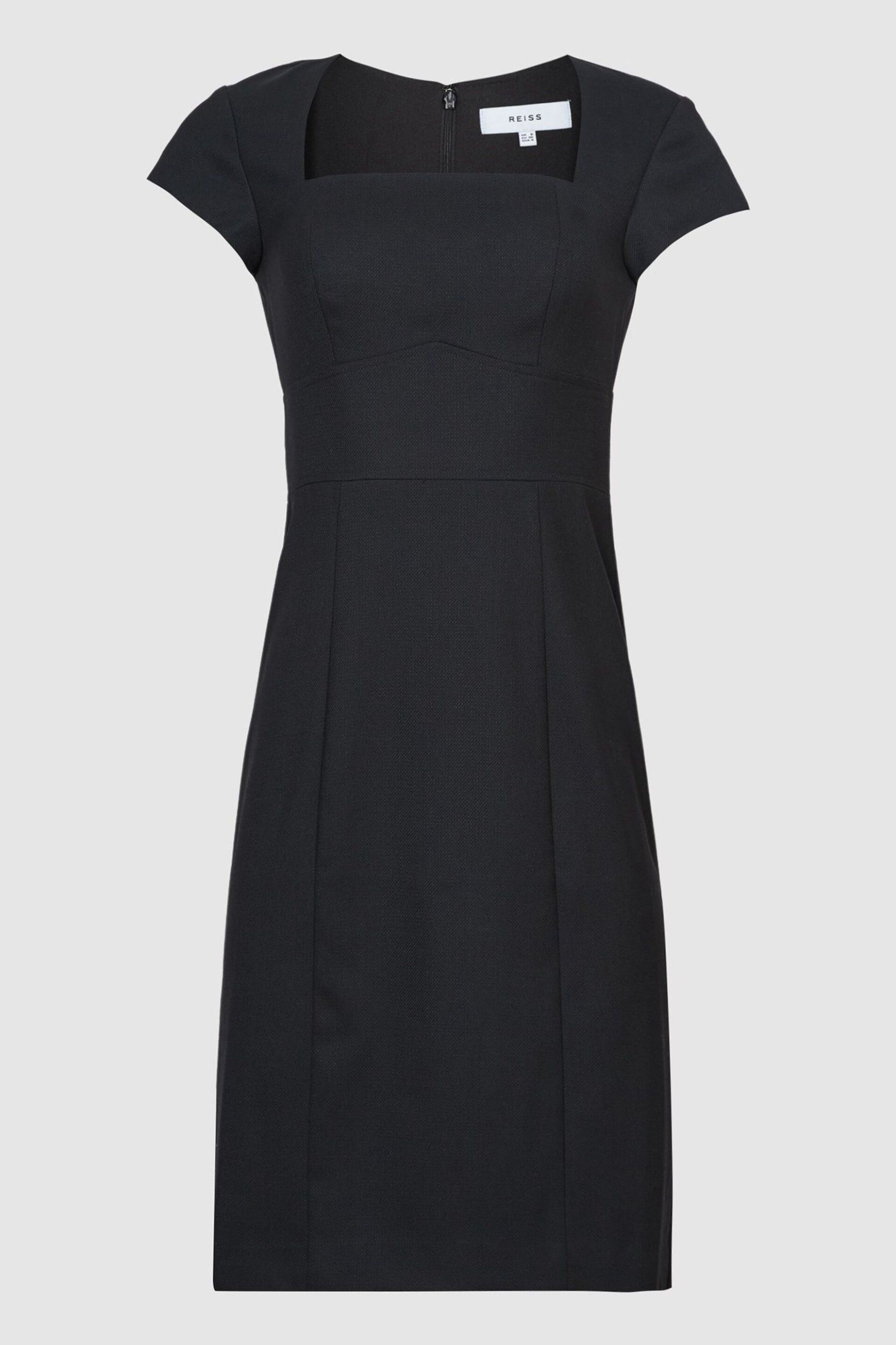 Reiss Black Haisley Tailored Dress - Image 2 of 6