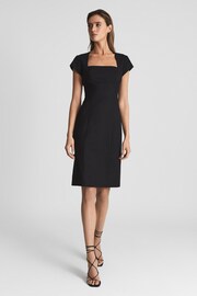 Reiss Black Haisley Tailored Dress - Image 3 of 6