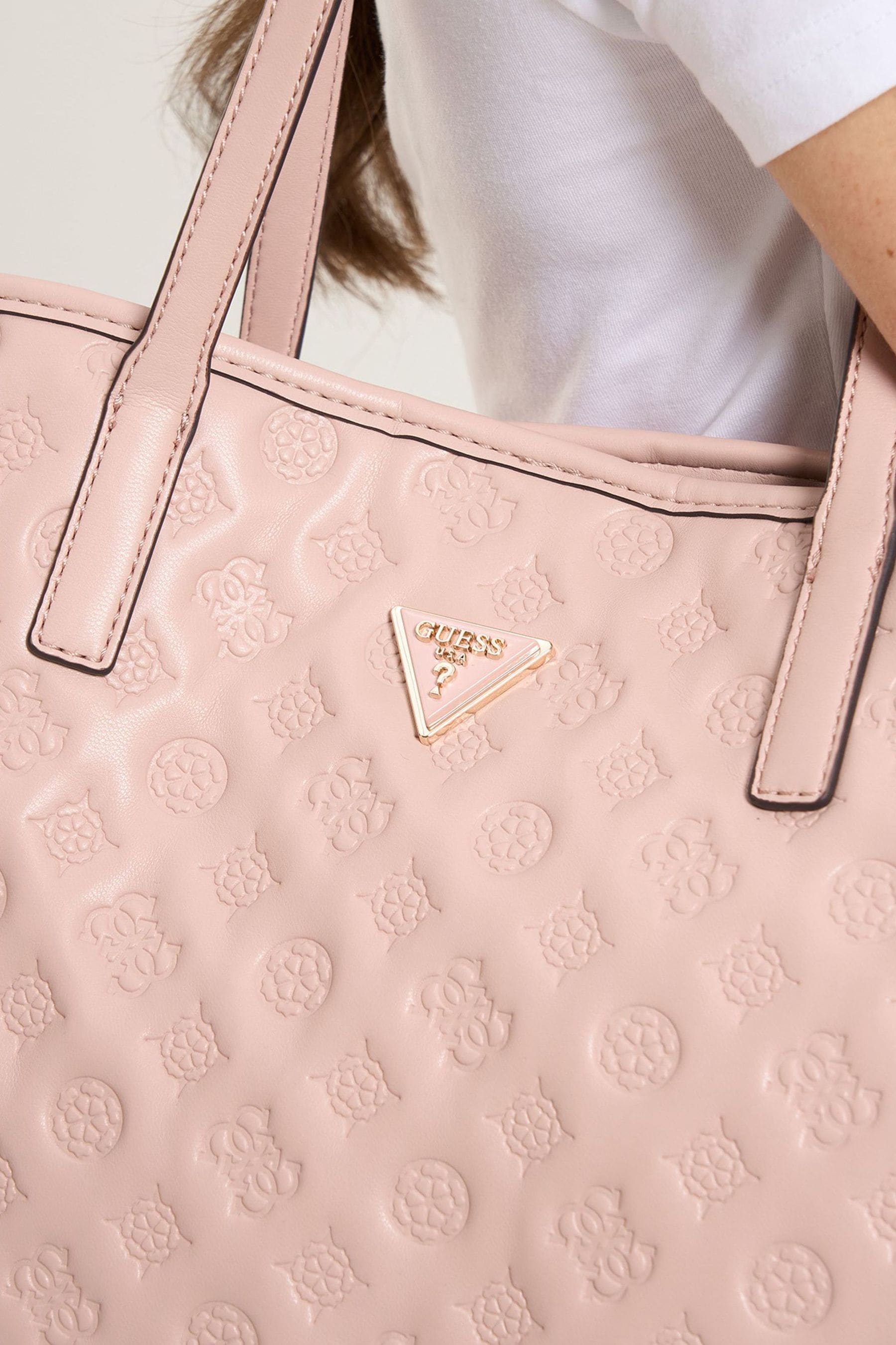 Buy Guess Large Pink Vikky Tote Bag from Next Ireland