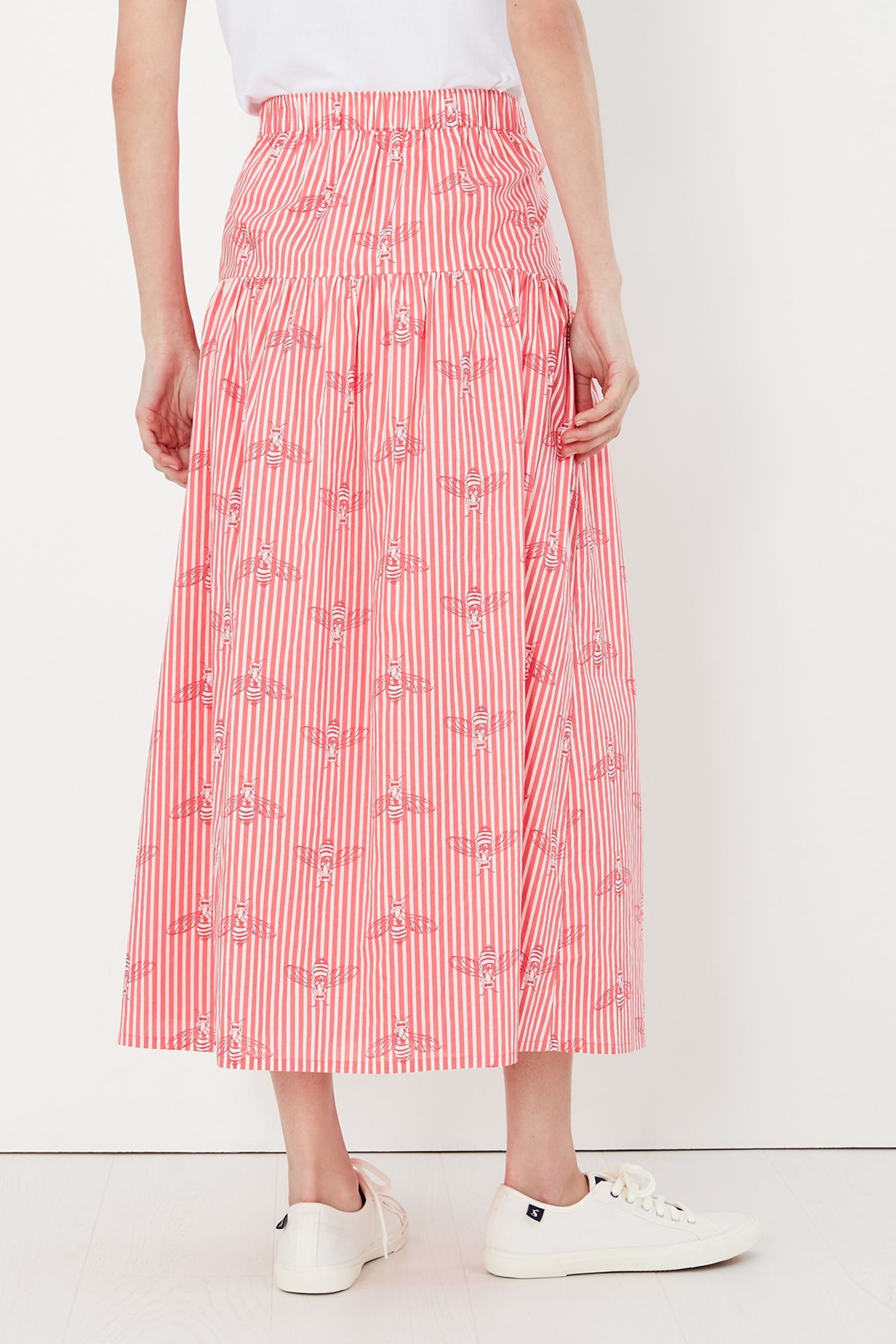 Buy Joules Maeve Coral Button Through Skirt from Next Luxembourg