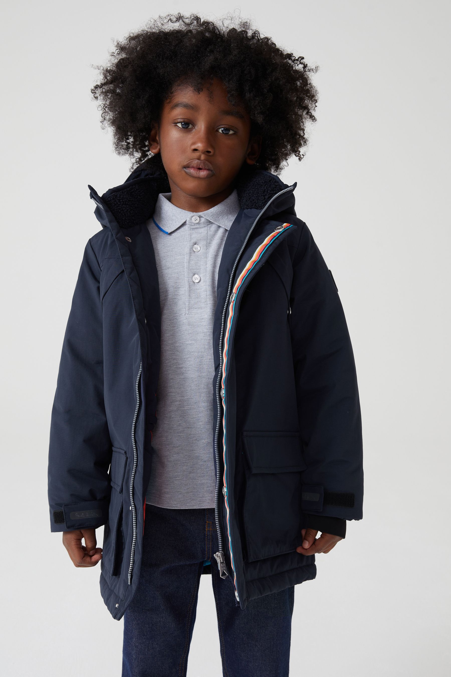 Boys navy coat hotsell
