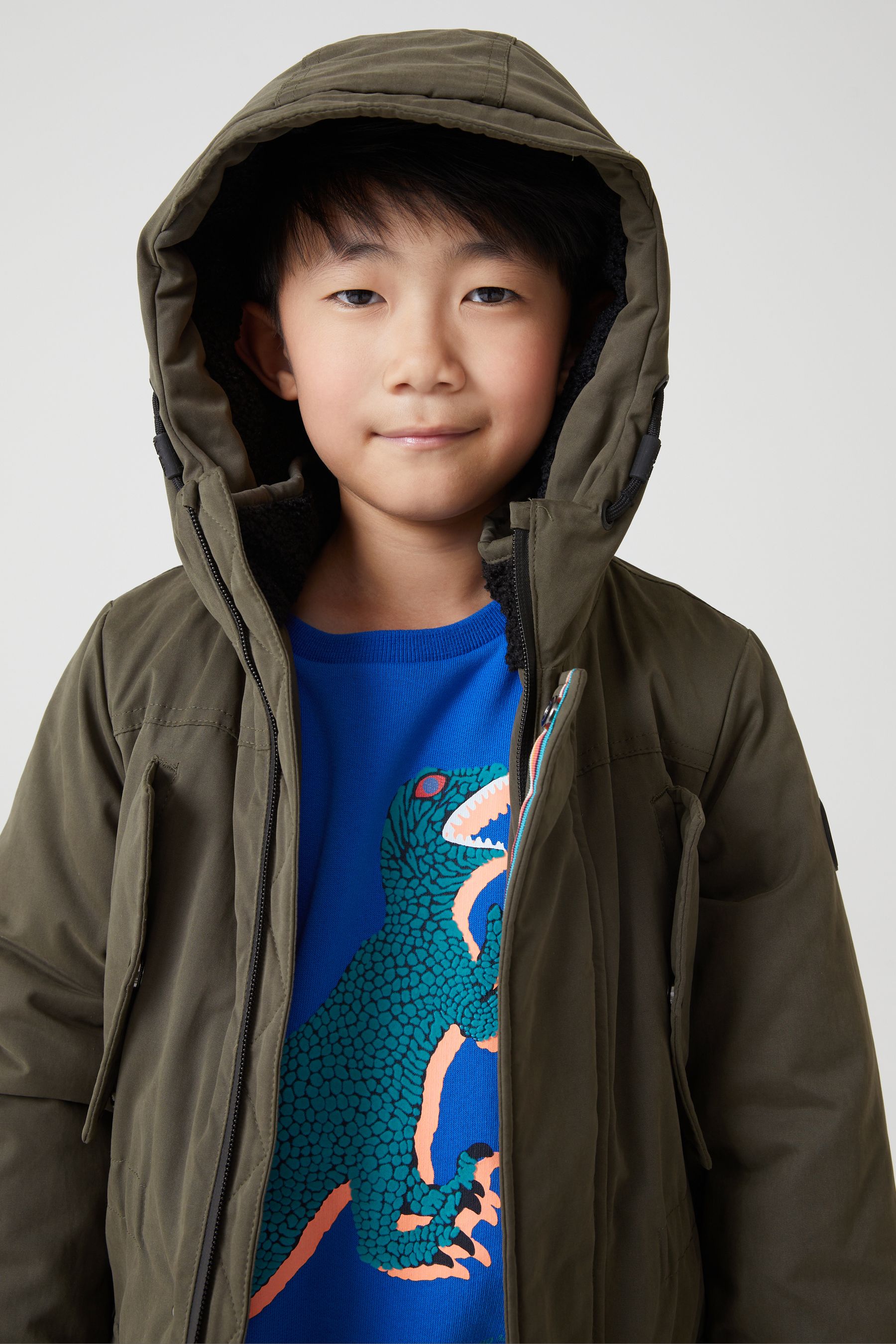 Buy Paul Smith Junior Boys Shower Resistant Khaki Parka Coat from Next Luxembourg