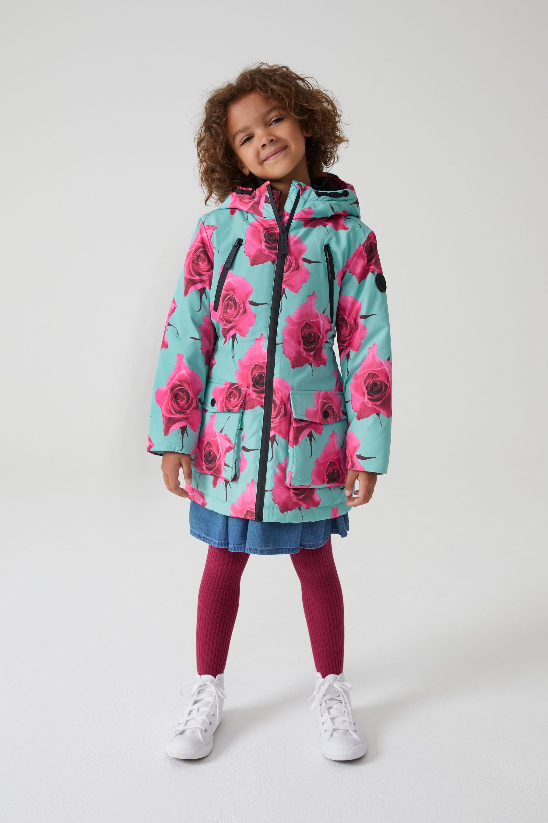 Buy Paul Smith Junior Girls Shower Resistant Rose Print Mac from Next Austria